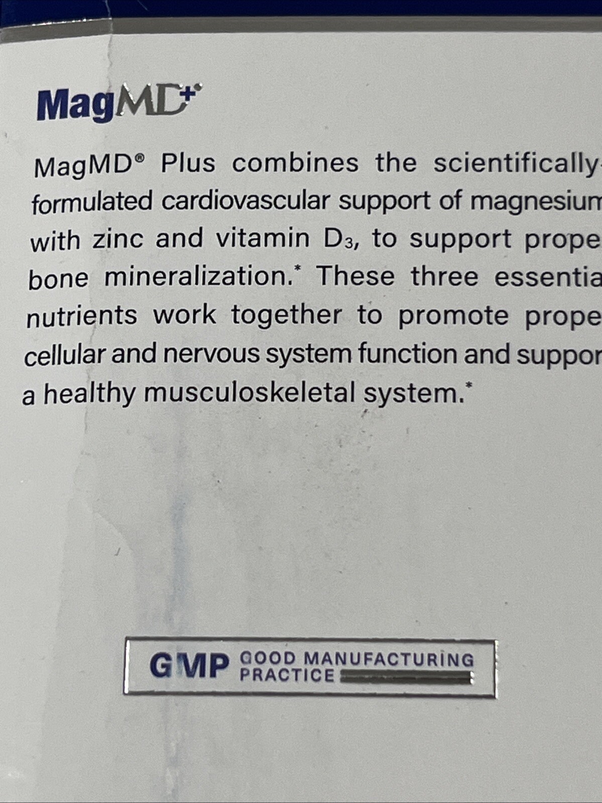 1MD Nutrition MagMD Plus with Zinc & D3 | Promotes Heart Health 120 Ct 12/2025