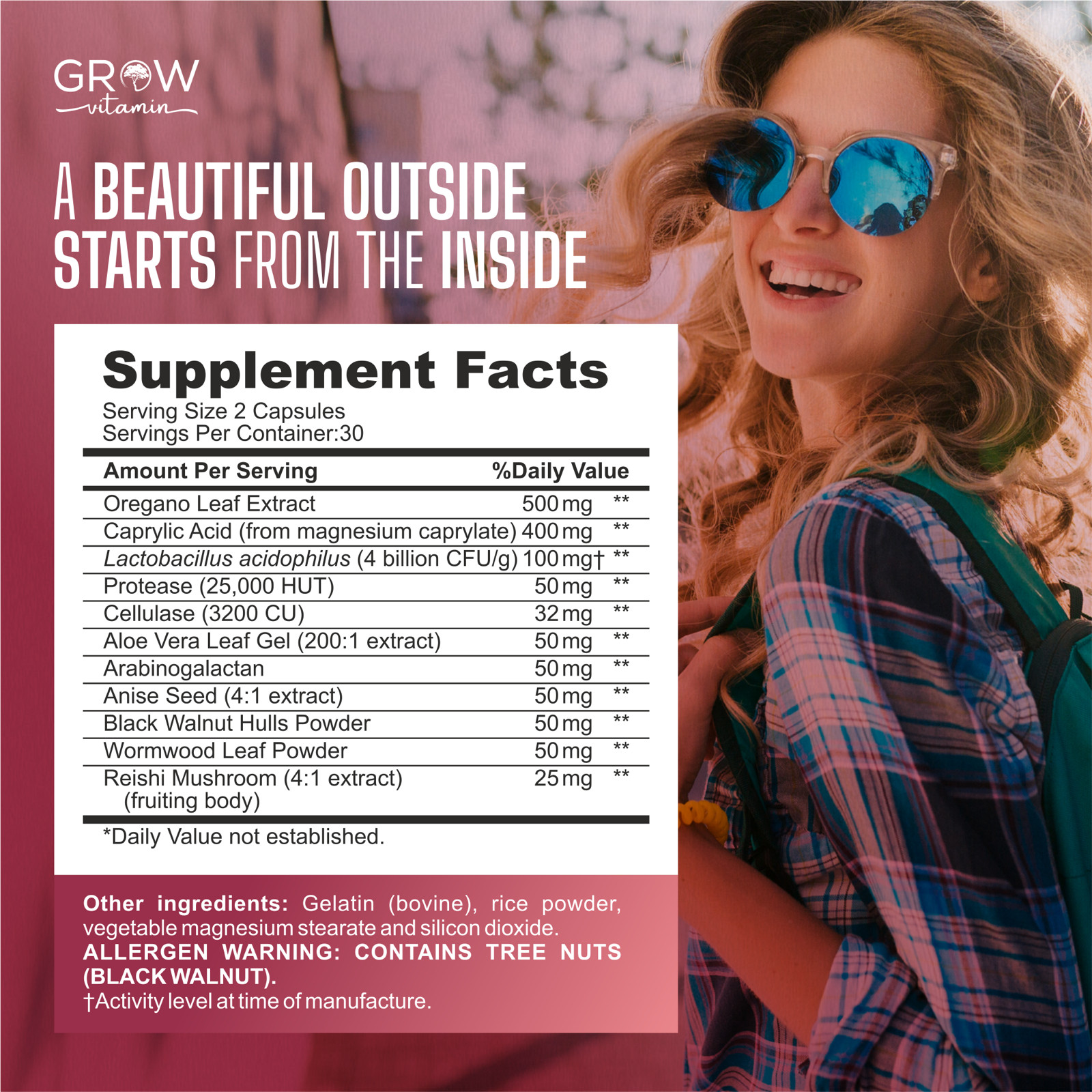 CANDIDA SUPPORT – FAST ACTING Digestive Intestinal Health YEAST CONTROL