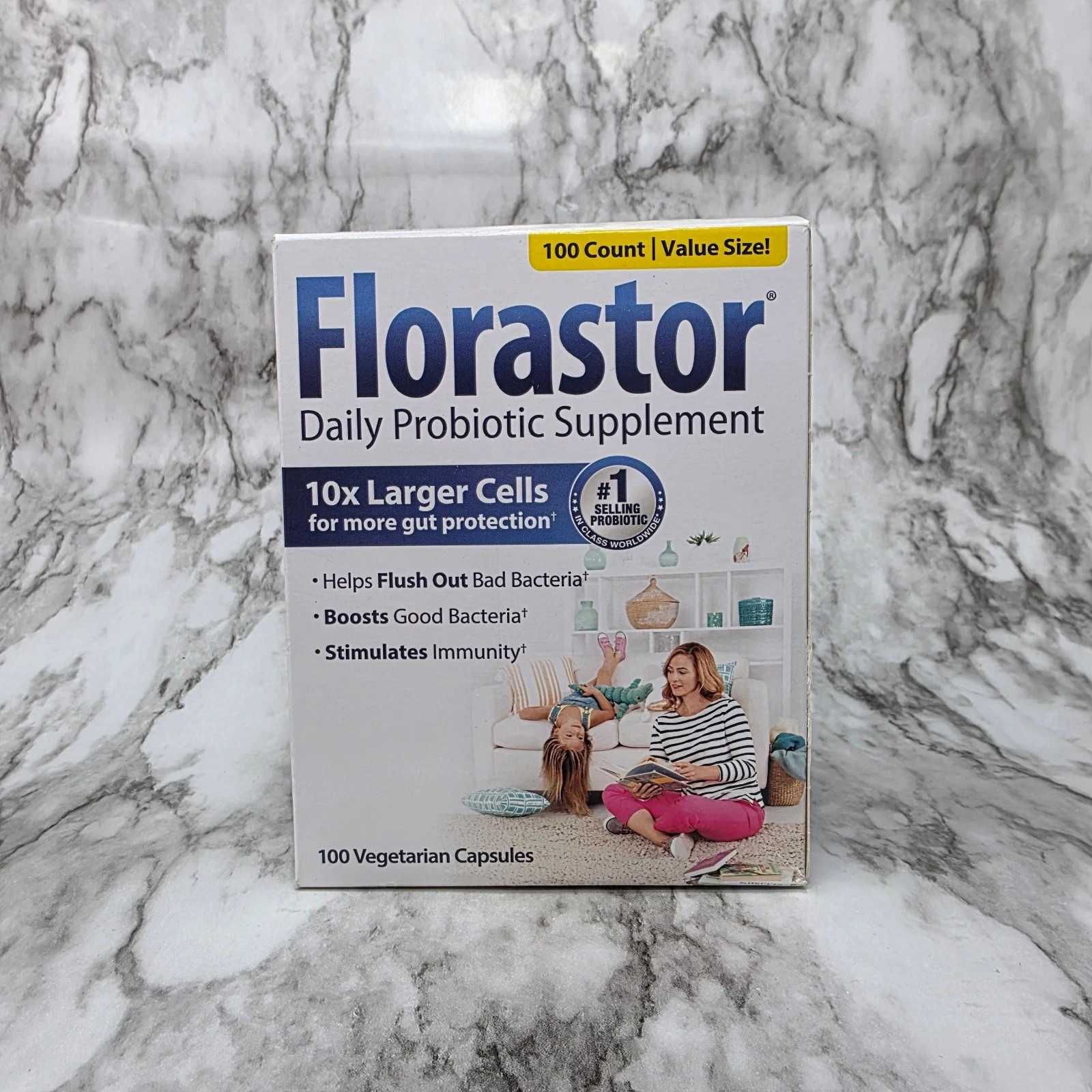 Florastor Daily Probiotic Supplement 100 250Mg Capsules Exp 12/2026