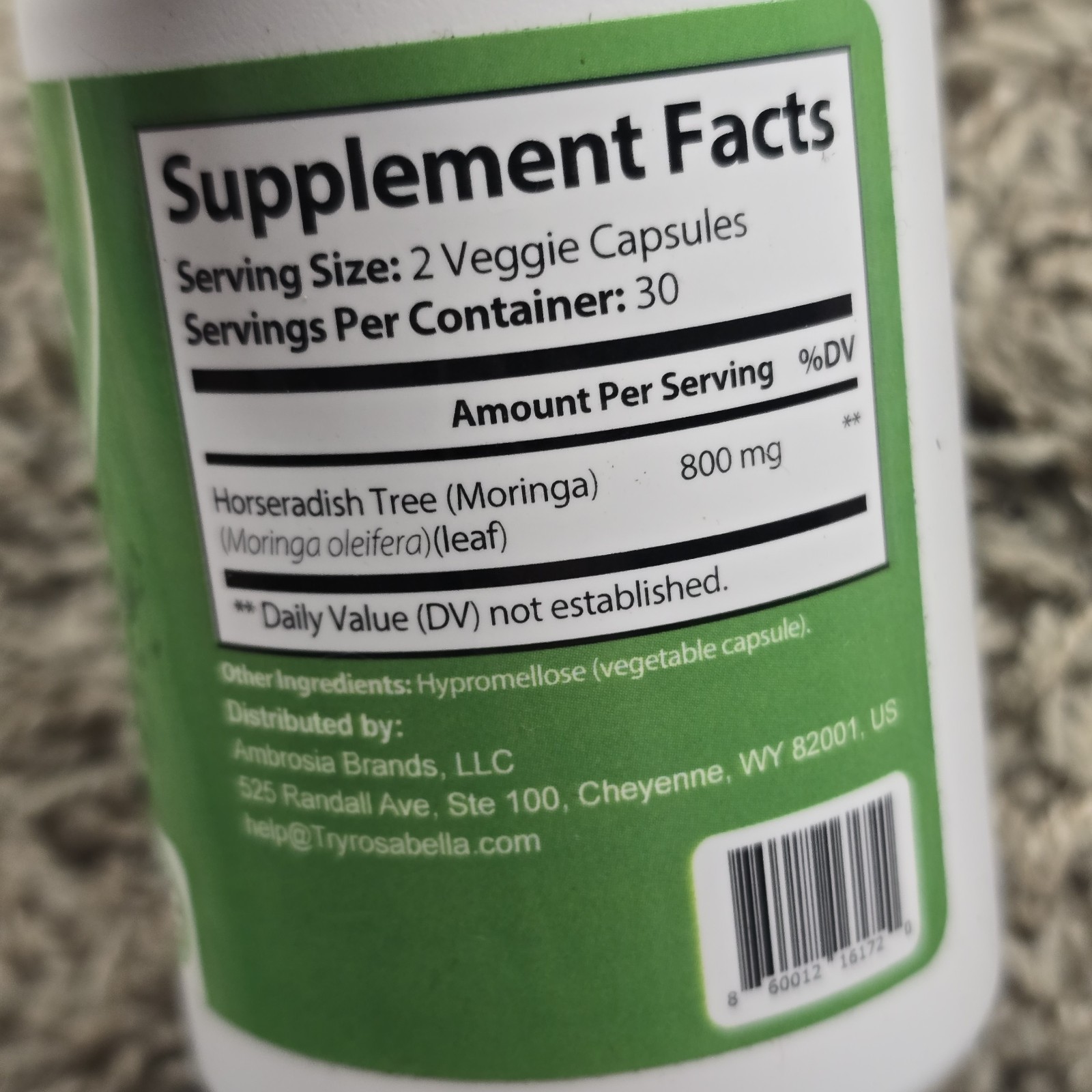 Rosabella Moringa 100% Pure, PEAK Potency, 60 Softgels Lot Of 5 Exp 12/2027