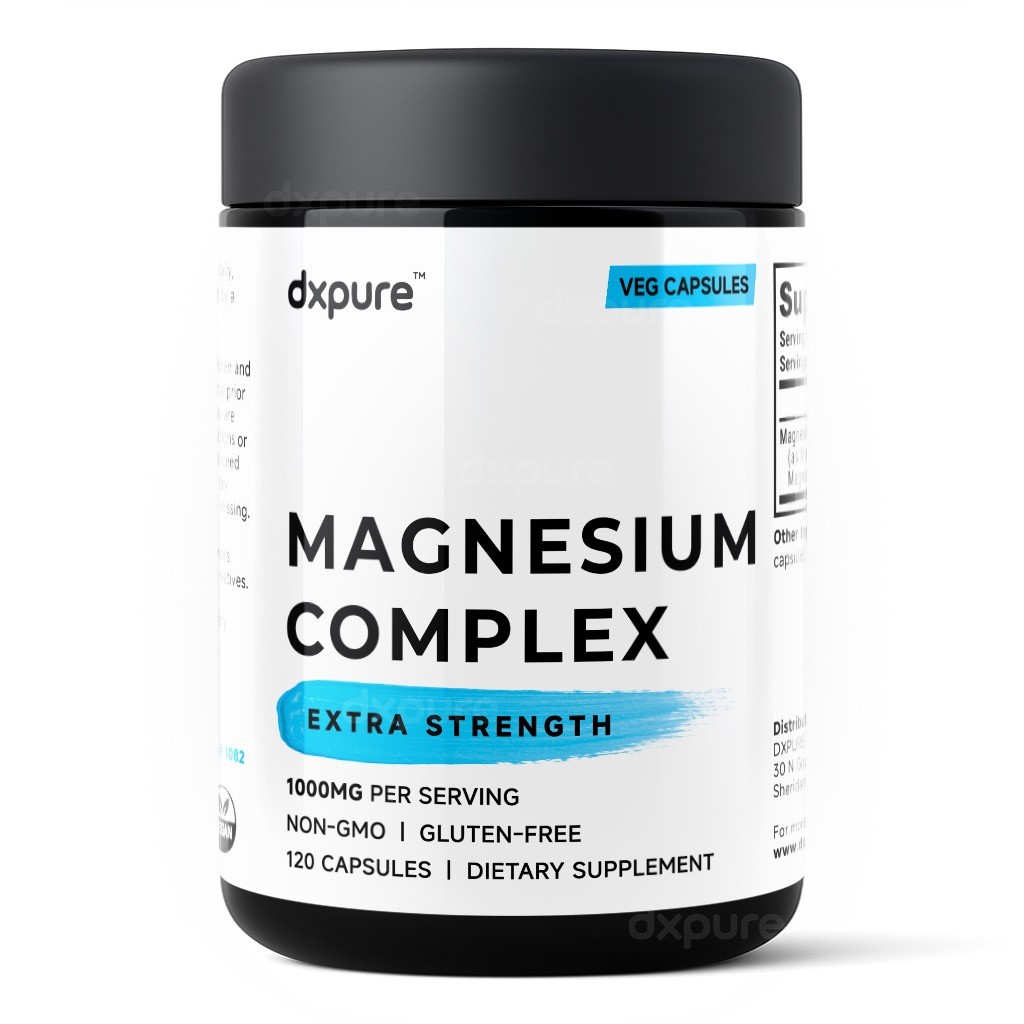 Magnesium Complex Supplement – 1000mg – 120 Capsules