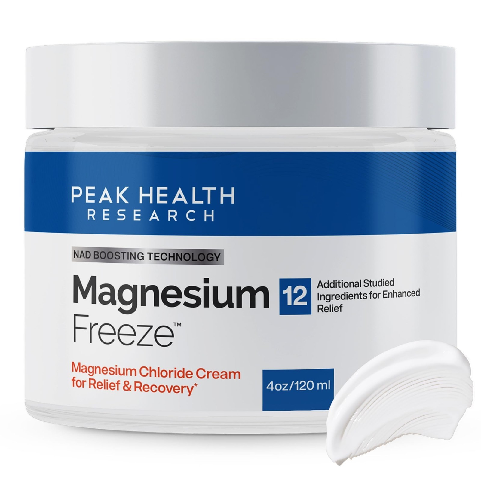 Magnesium Freeze – Topical Magnesium Cream with Niacinamide for Joints, Low Back