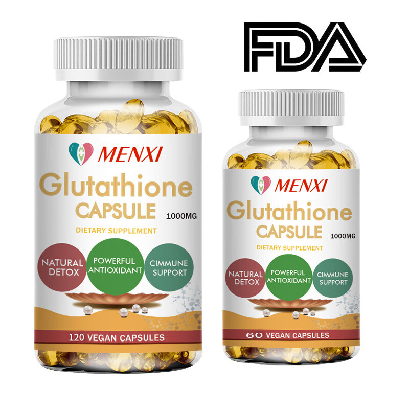 Glutathione Capsules 1000MG Anti-Aging Anti Wrinkle Skin Whitening Pill 60/120pc