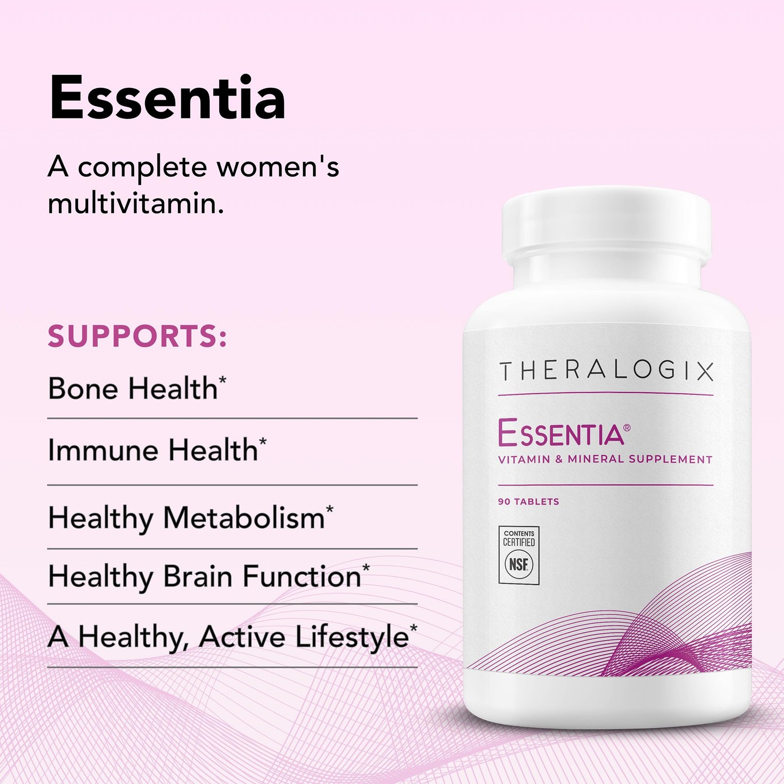 Theralogix Essentia Multivitamin for Women – 90-Day 90 Count (Pack of 1)