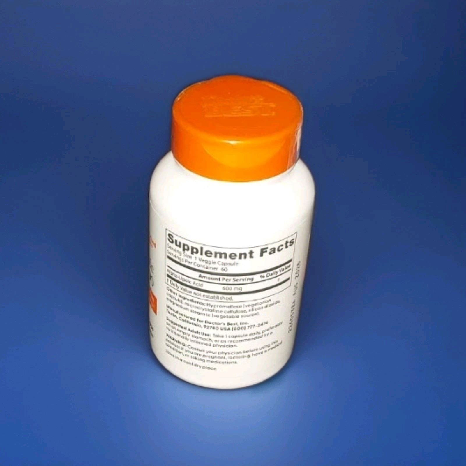 Doctors Best Alpha Lipoic Acid 600 mg 180 Veggie Caps (3×60)
