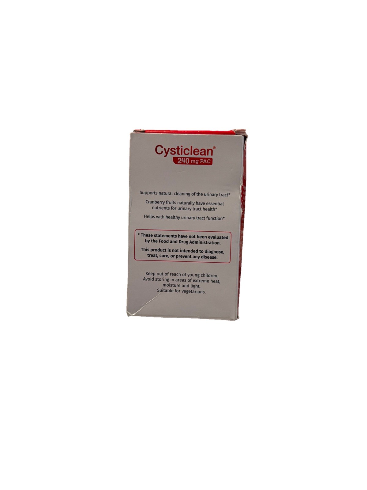 Cysticlean, 30 Capsules– 240 Mg PAC – For Urinary Tract Infections, Exp 02/2026