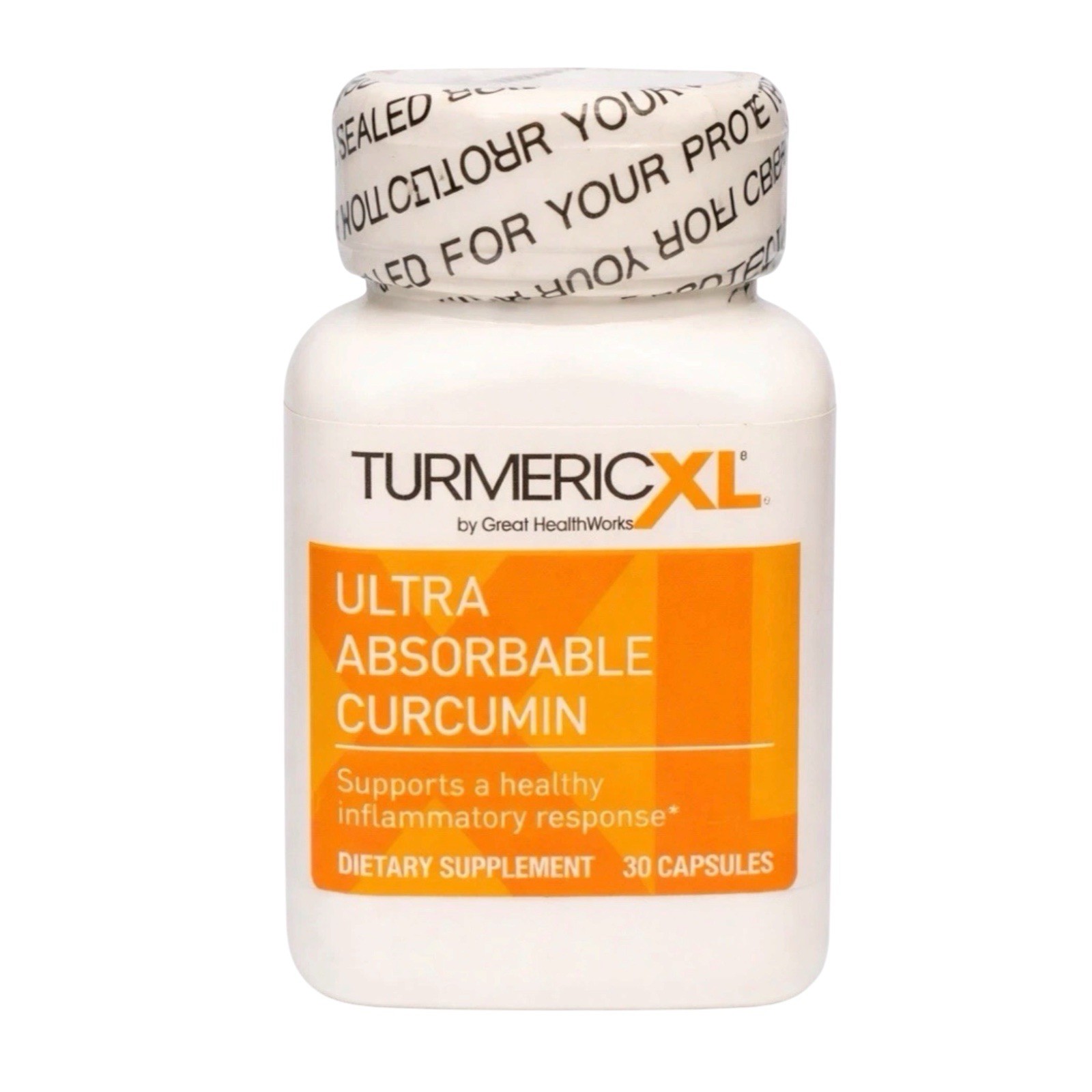 Turmeric XL by Great HealthWorks 30 Veggie Capsules Exp 2/2027 NEW FREE SHIPPING