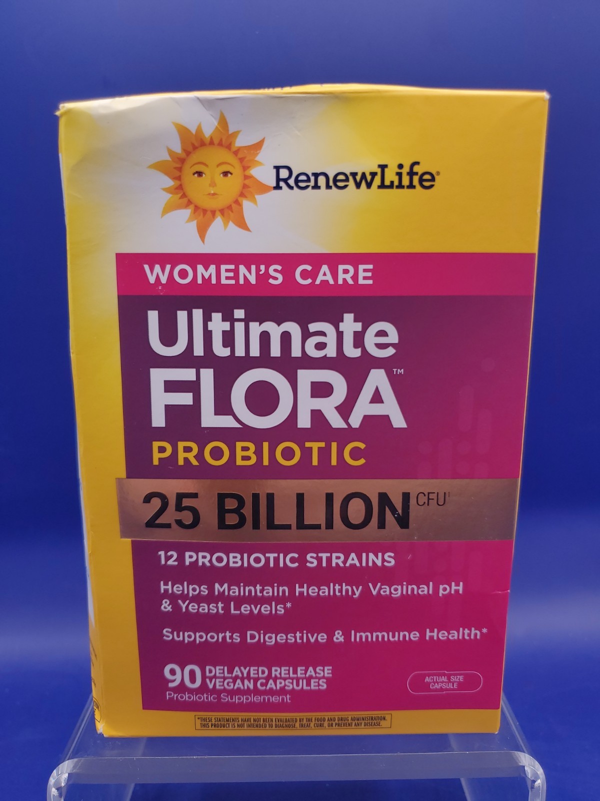 RenewLife Women’s Ultimate Flora Probiotic 25 Billion CFU 90 Capsules Exp 07/27