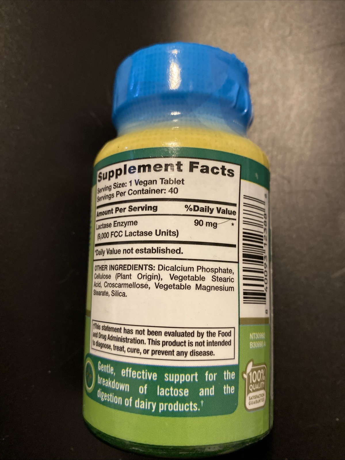Nature’s Truth Lactose Digest Pills | 40 Vegan Tablets | Exp 01/2027