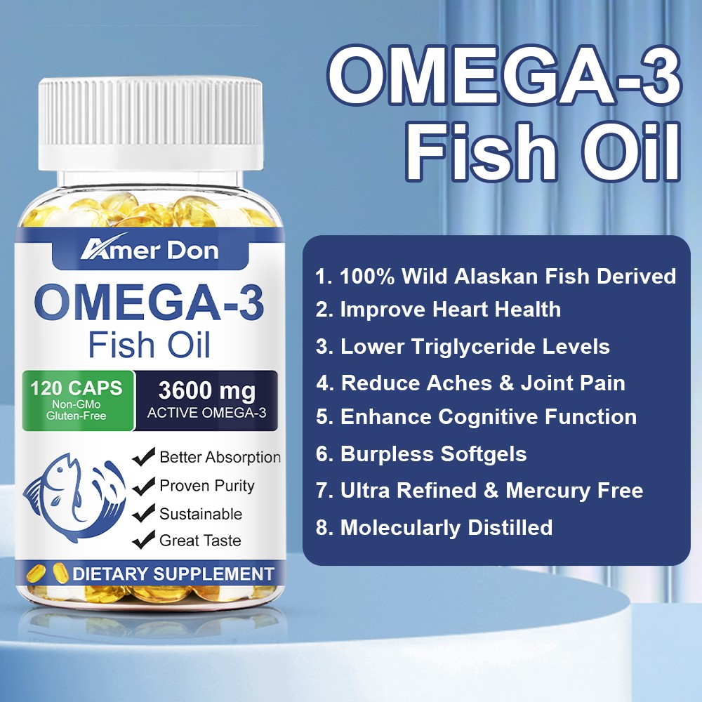 Glucosamine Chondroitin + Omega 3 Fish Oil Joint Health Support Double Effective