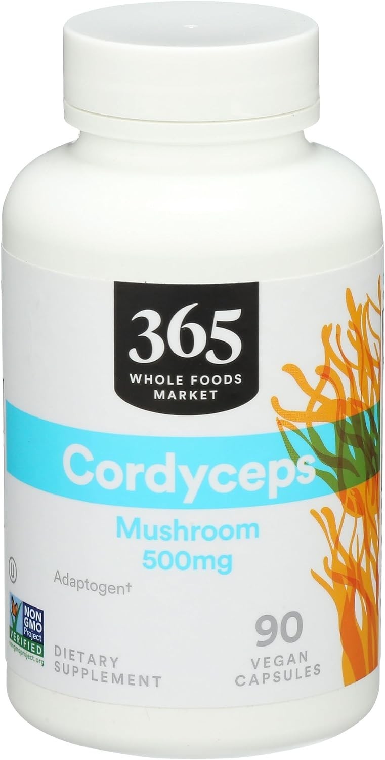 Cordyceps Mushroom Capsules 500mg, , 90 Count – Energy & Stamina Boost