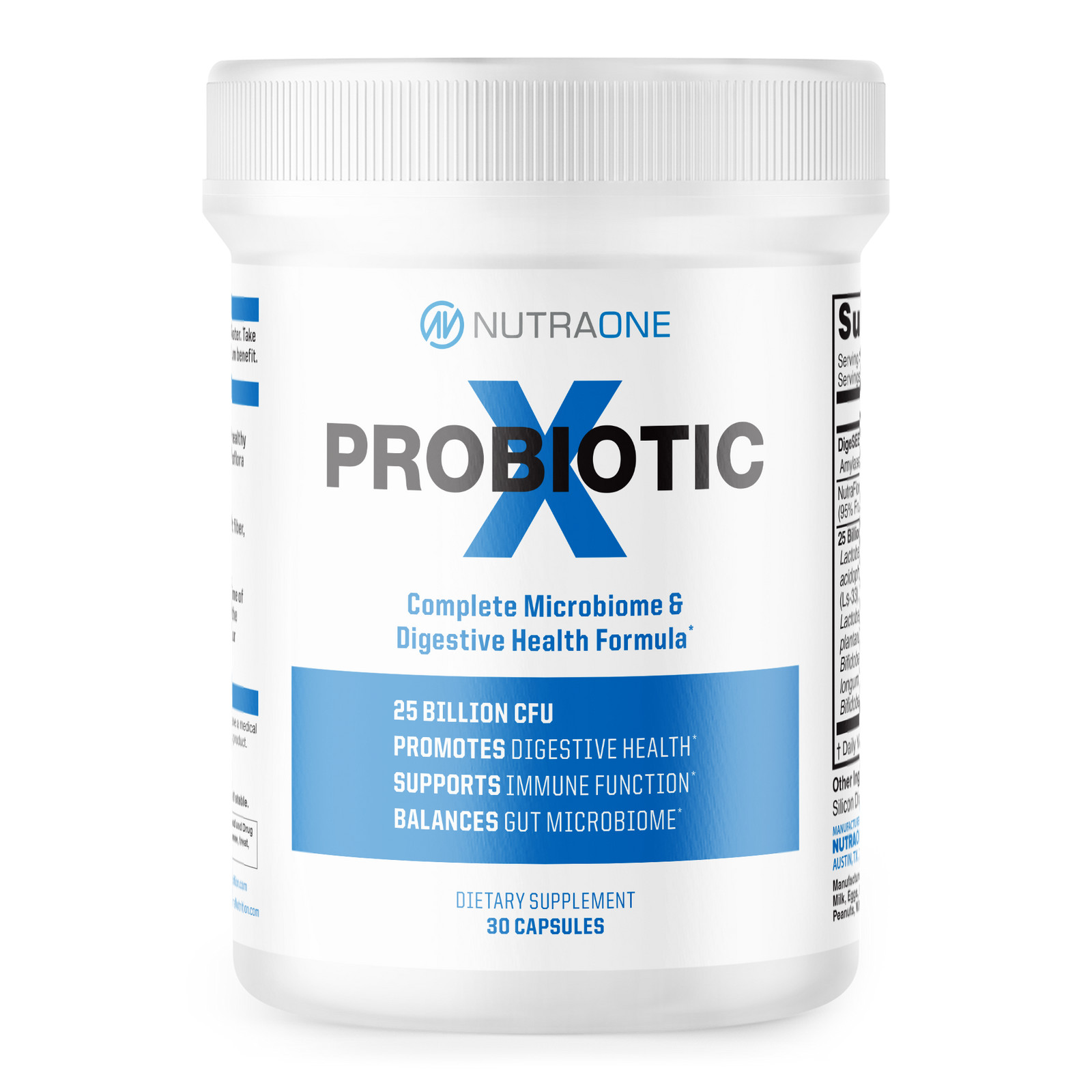 NUTRAONE NUTRITION PROBIOTIC X Complete Microbiome Digestive Health Immune