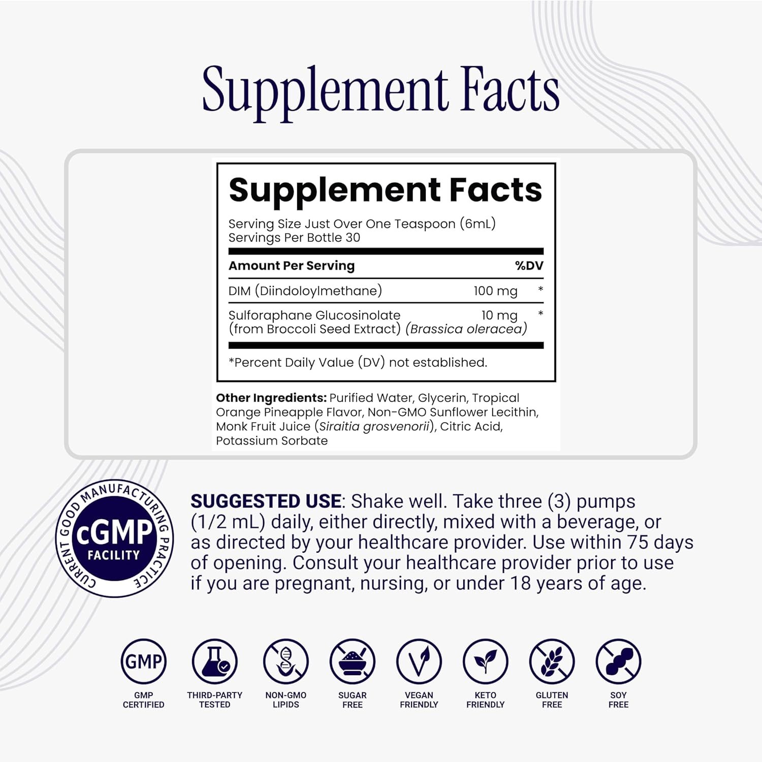 Rho Nutrition Liposomal DIM+ Hormonal Balance Support 6oz.