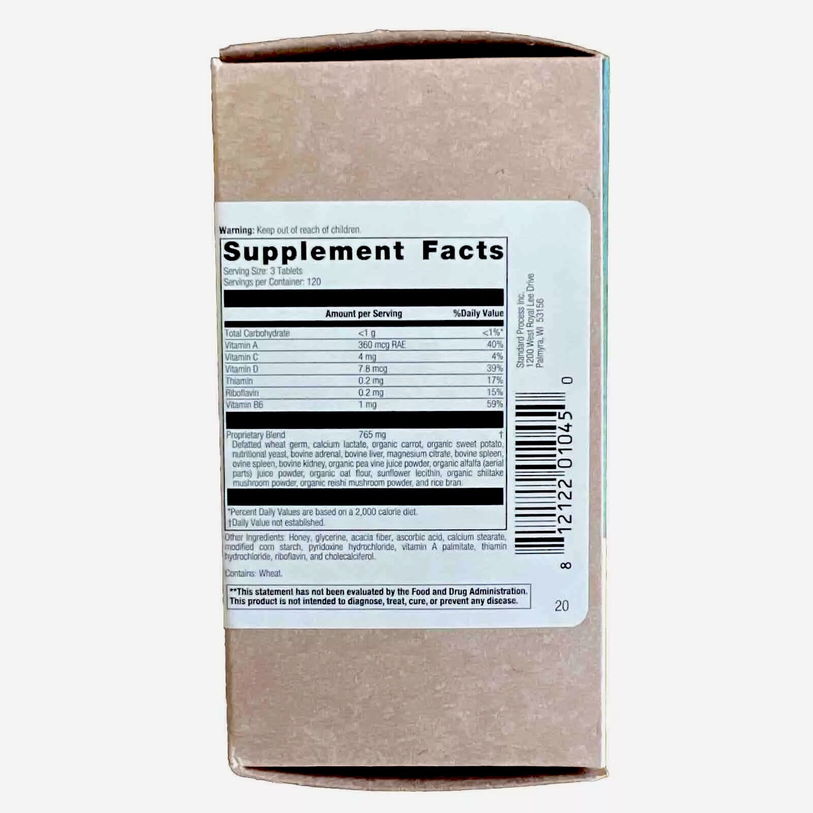 Standard Process Catalyn, 360 Tablets – Whole Food Supplement – Exp. 12/2025