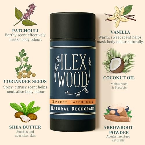 The Ilex Wood – Spiced Patchouli Woody Natural Deodorant – 2.4 fl oz….