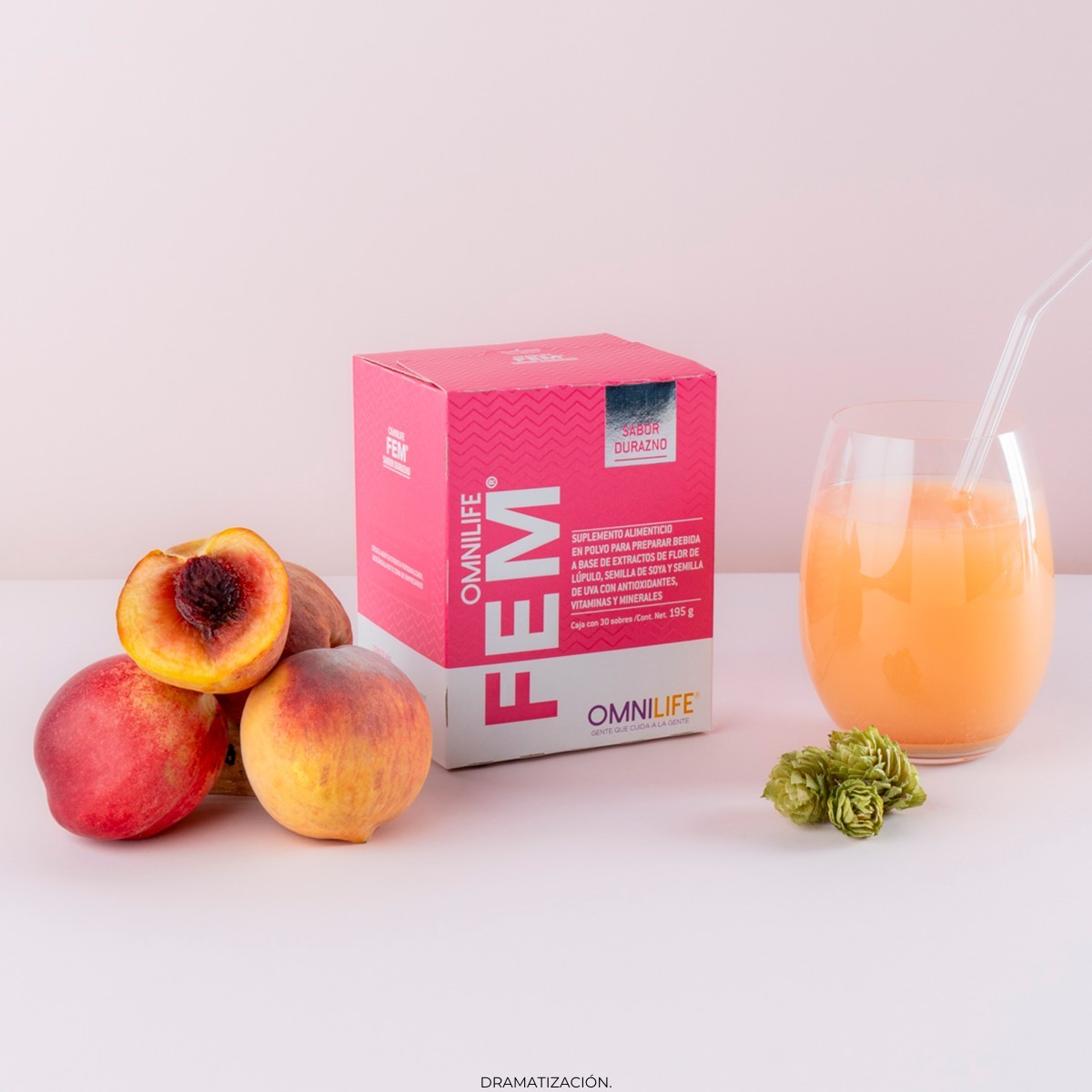 OMNILIFE FEM PEACH FLAVOR●30 PACKETS!