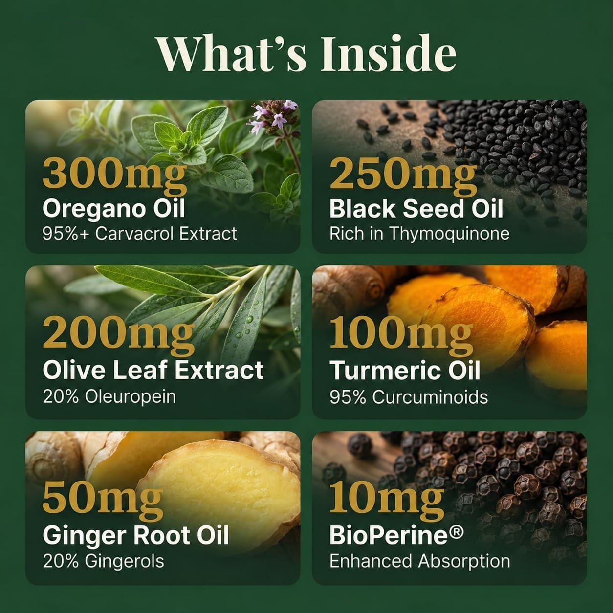 PURETREX Wild Oregano Oil Black Seed Oil 300 Softgels Vegan Supplement