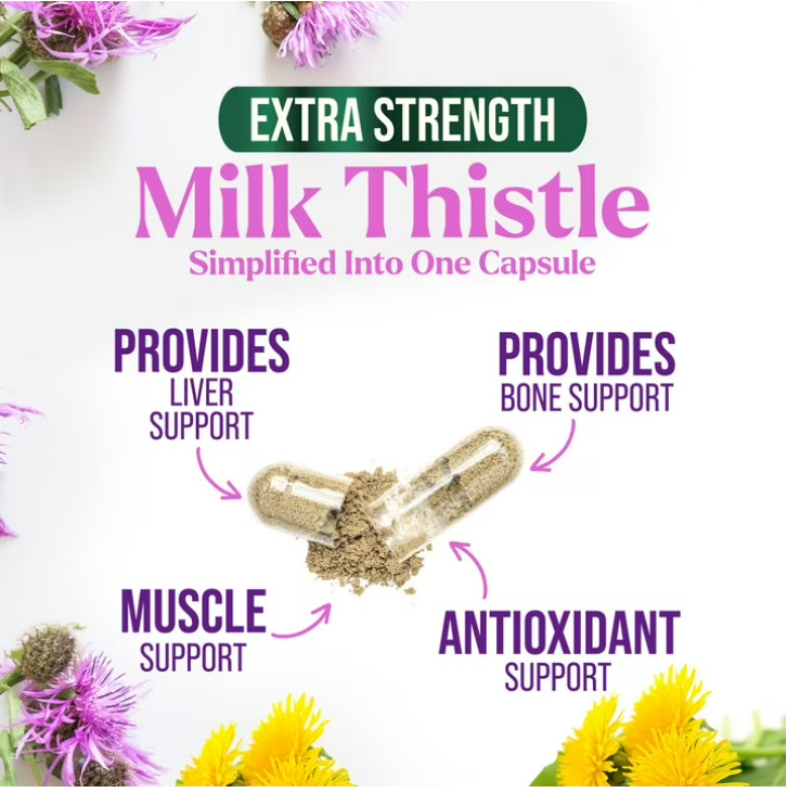 Liver Cleanse & Detox Support Supplement 1166mg with 22 herbs + Milk Thistle