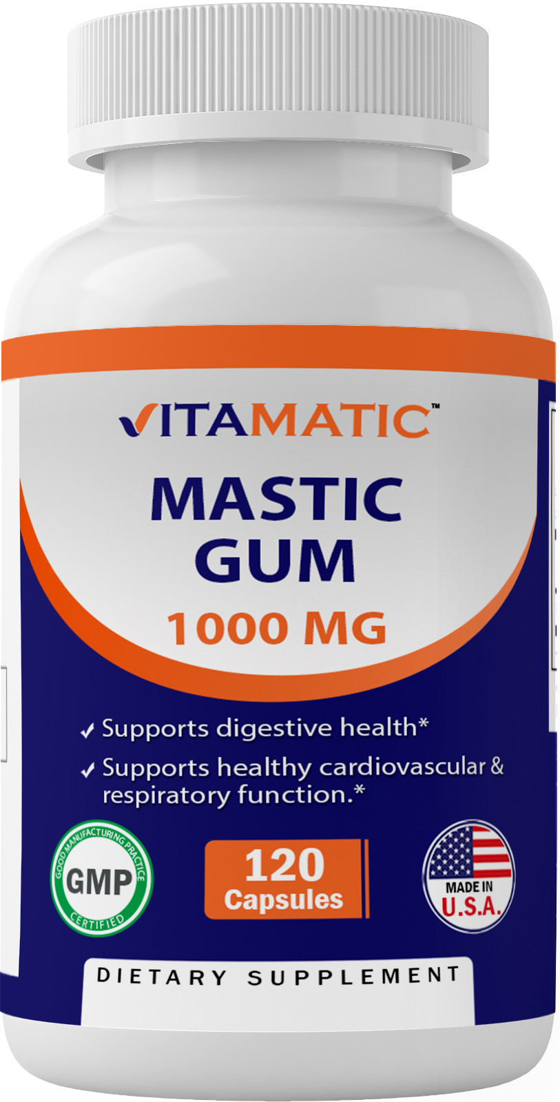 Vitamatic Mastic Gum 1000mg per Serving – Support Digestive Function, Gastrointe