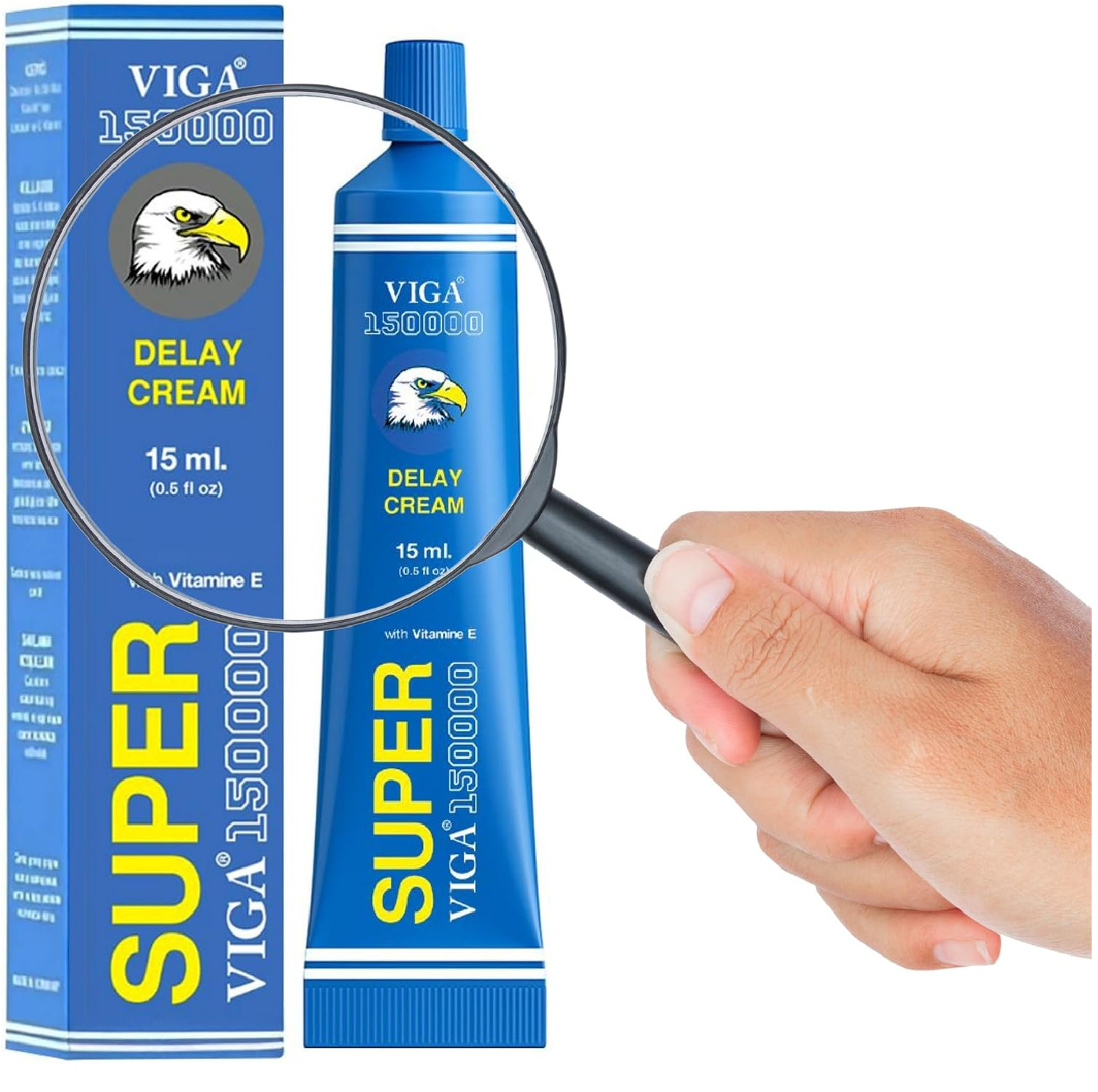 (Pack of 3) Viga 150000 Delay Cream for Men Vitamin E Formula 15ml