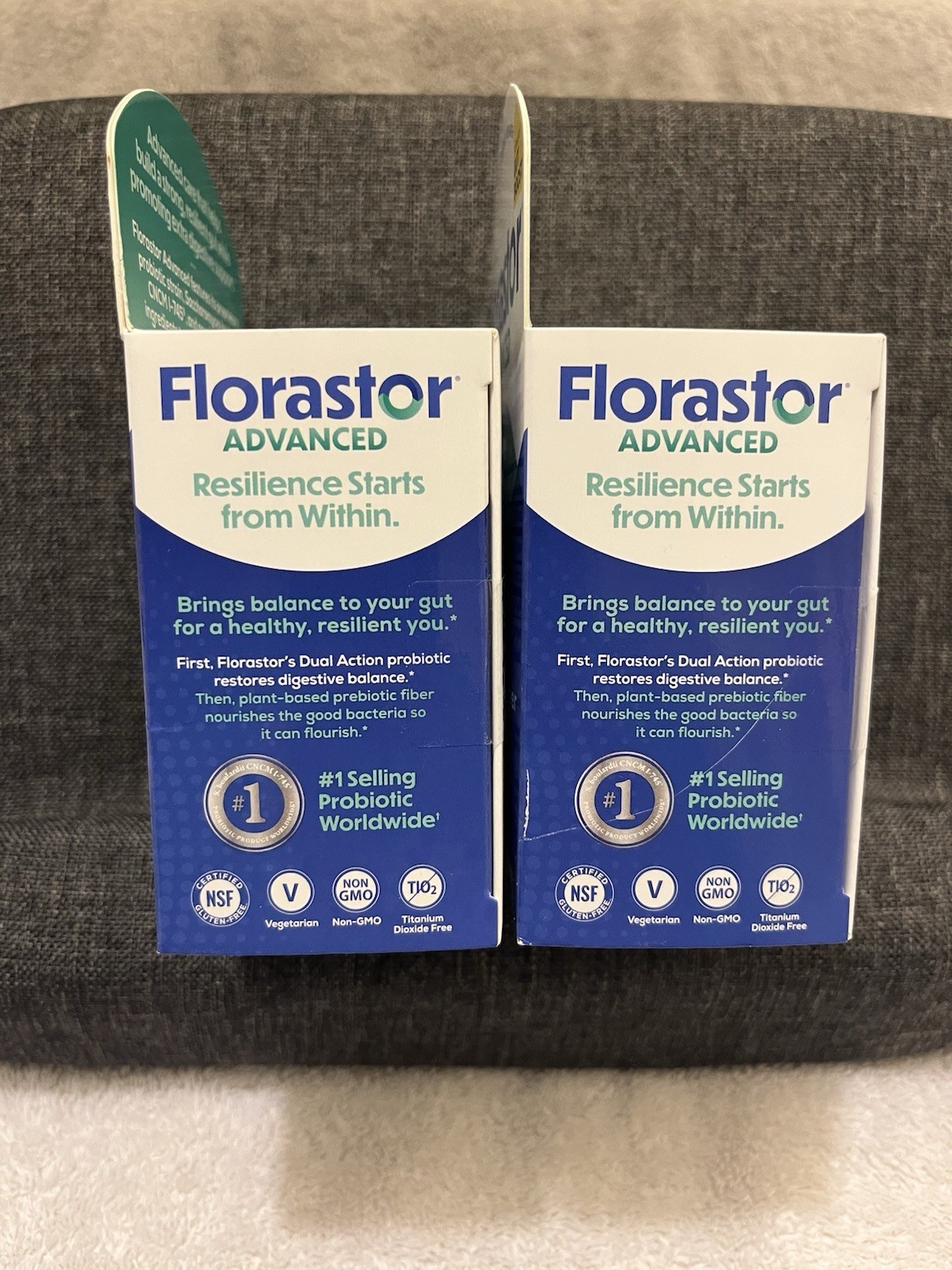 Florastor Advanced Probiotic and Prebiotic Supplement, 30 Capsules NIB Lot of 2