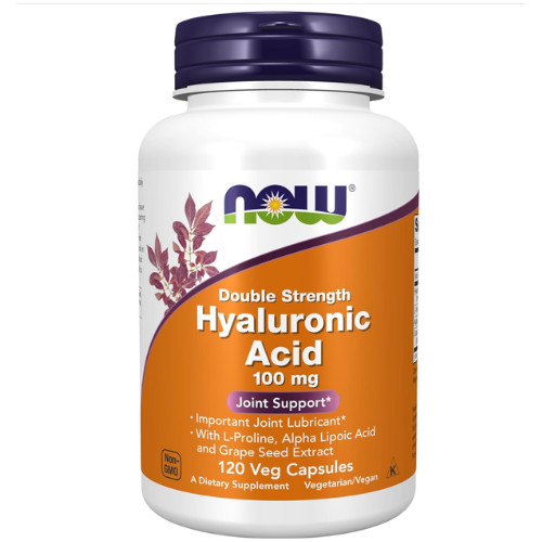 Ácido hialurónico 100 mg, lubricante articular importante, 120 cápsulas