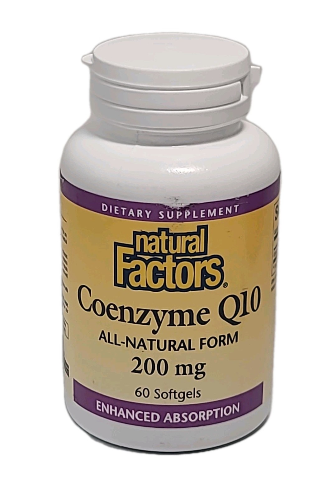 Natural Factors • Coenzyme Q10 200mg • 60 SOFTGELS • EXP : 07/2028