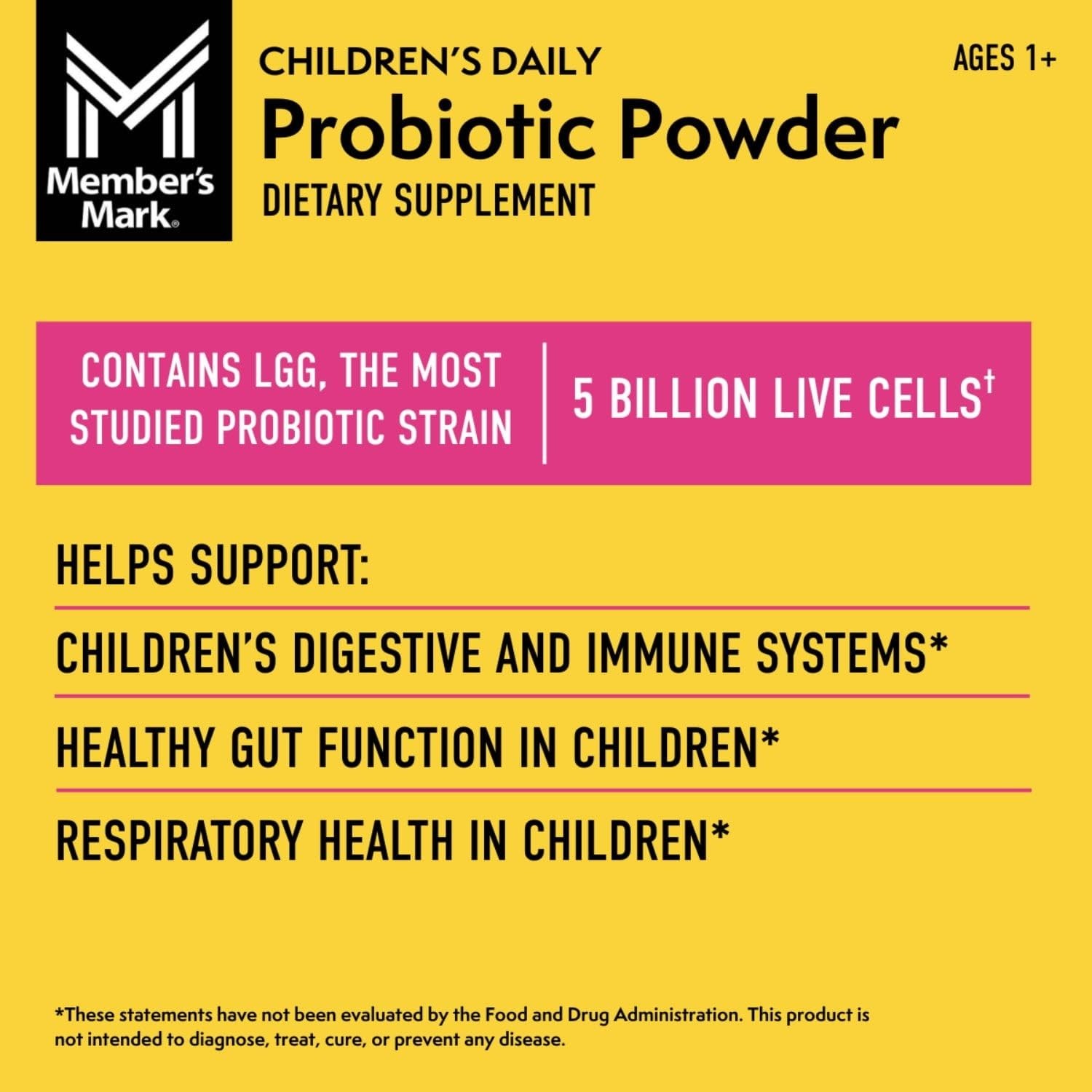 Member’s Mark Children’s Daily Probiotic Powder, 60 Count