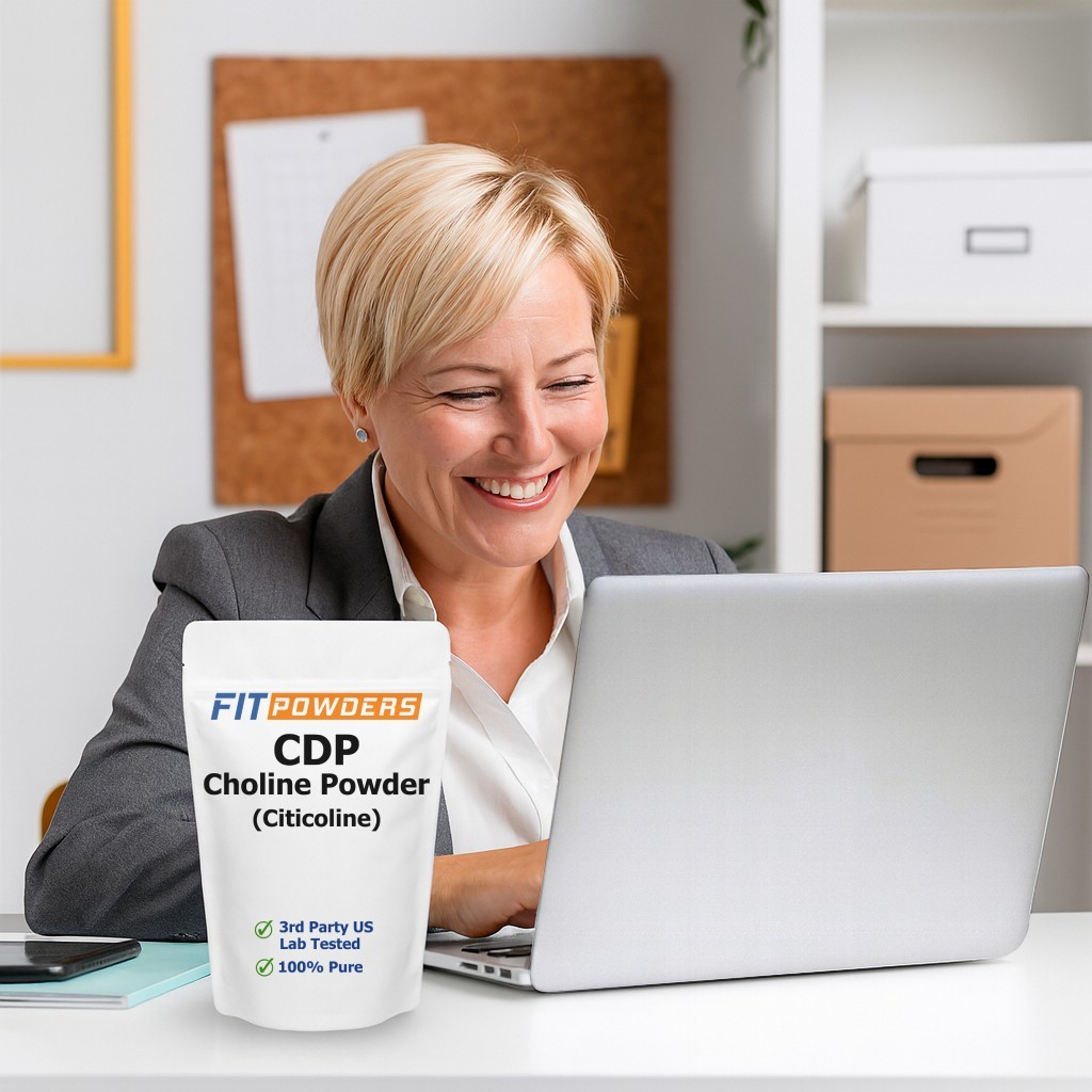 Citicoline Sodium (CDP Choline) by FitPowders 100% Pure with Scoop (Variations)