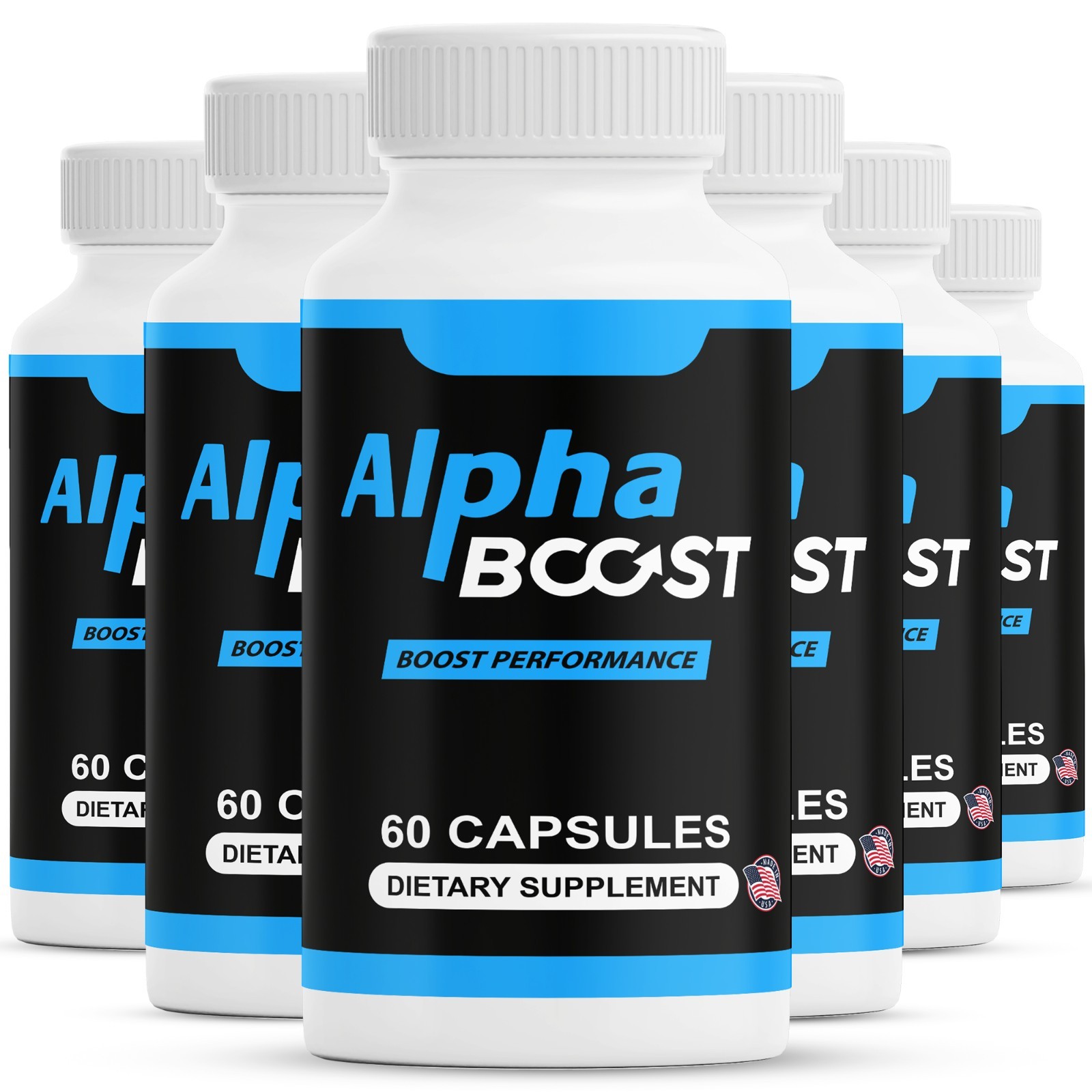 ( 6 Pack ) Alpha Boost Advanced Supplement for Men with Natural Ingredients