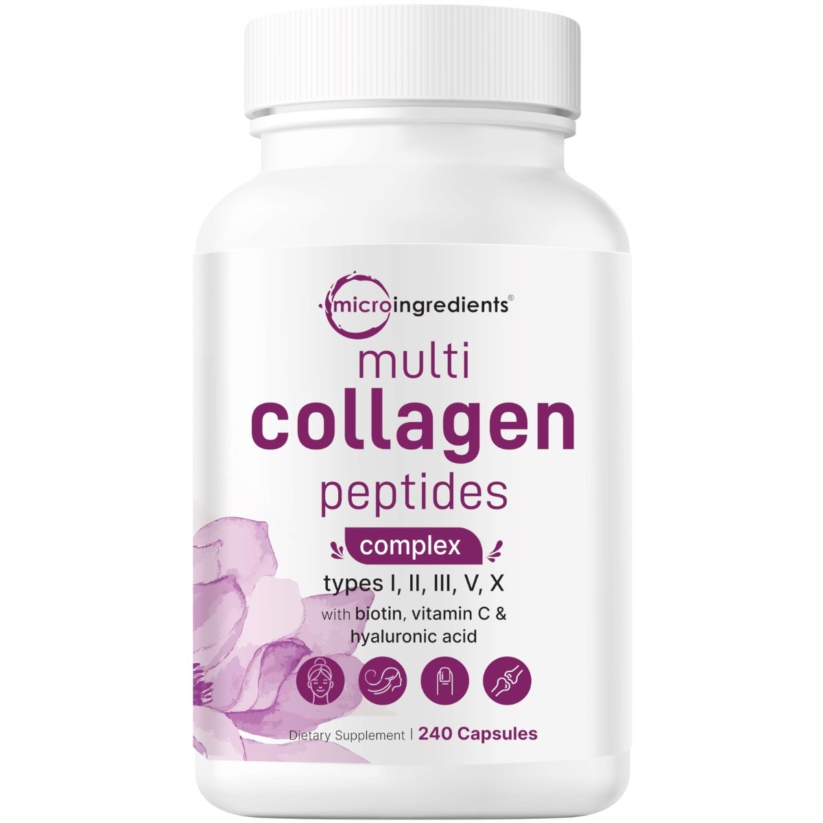 Micro Ingredients Polycollagen Supplement Pills | Supports designed for Hair,