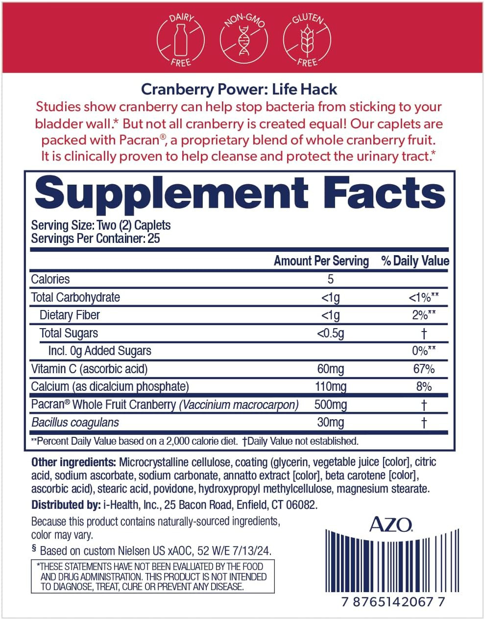 Cranberry Pills for Urinary Tract Health for Women and Men, Adult Cranberry S…