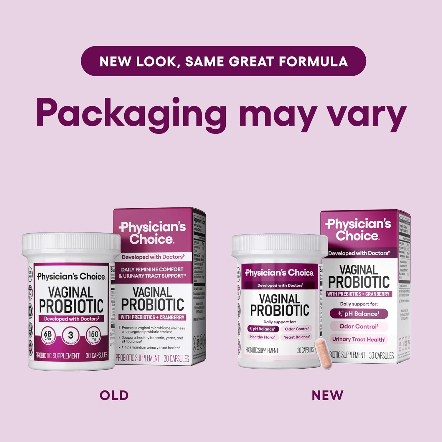 Physician’s Choice Vaginal Probiotic for Women – Vaginal Microbiome Health
