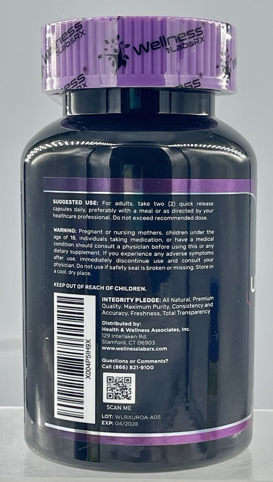 Lot of 2 Wellness LabsRX Urolithin A 1000 Liposomal 240 Caps Exp 04/2028