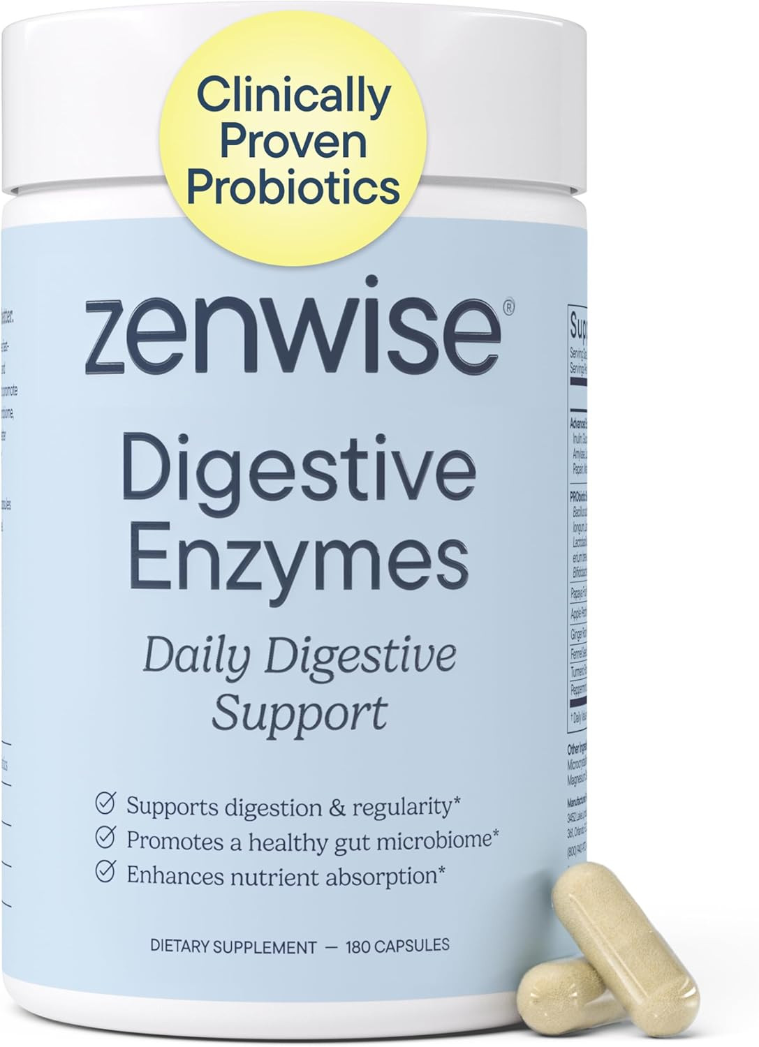 Zenwise Health Digestive Enzymes with Bromelain & Papaya – Multi Enzymes Digesti