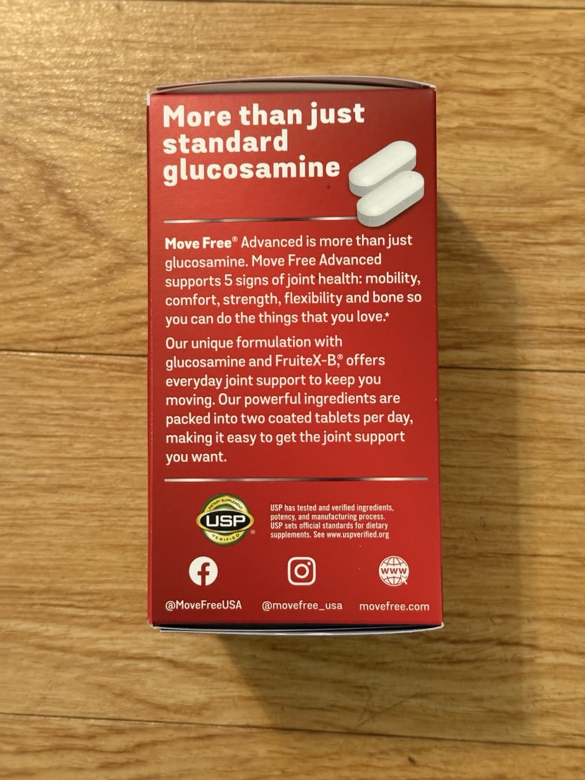 Schiff Move Free Advanced Joint Health Supplement 200 Tablets EXP 07/2028