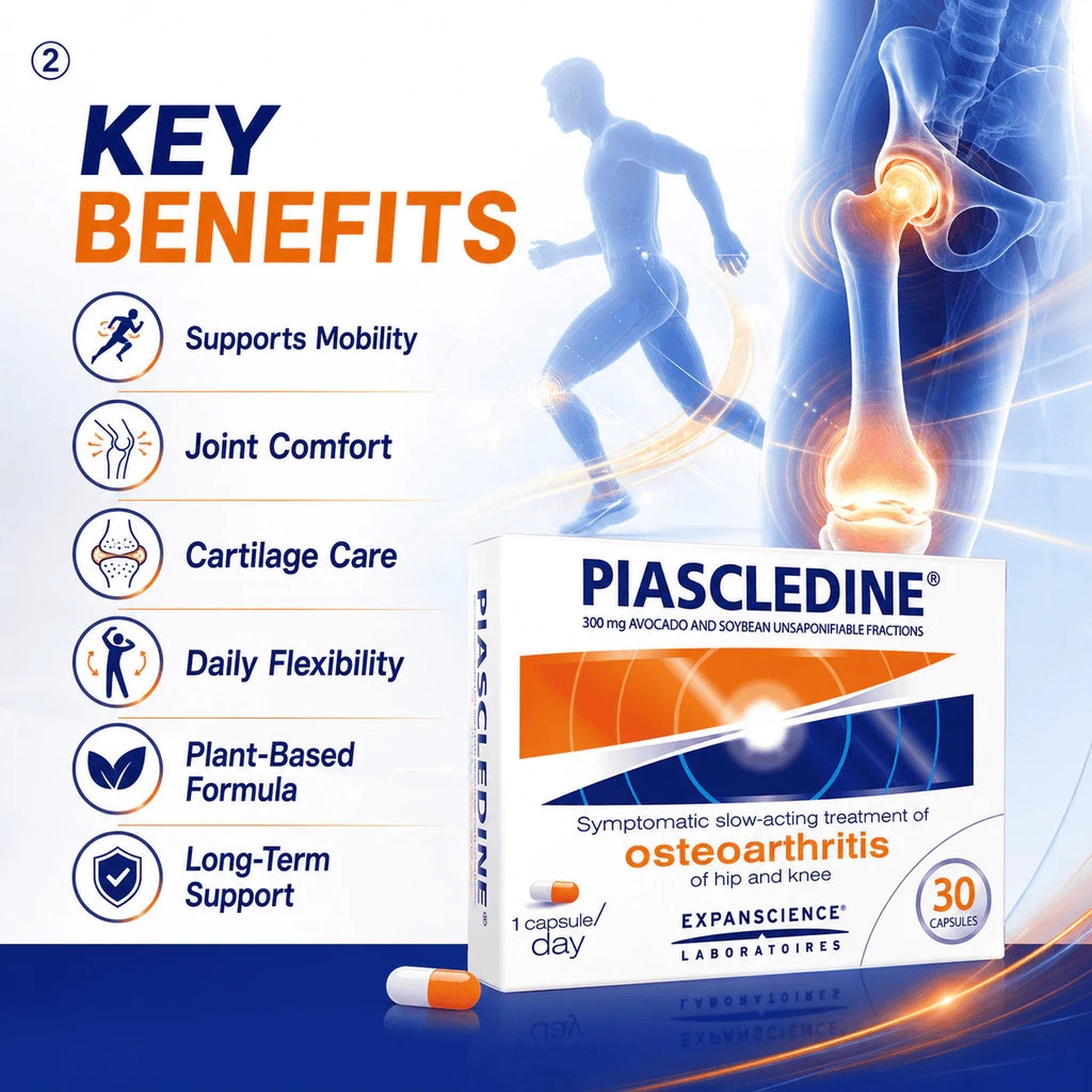 Piascledine 300mg 30`s Capsules Anti Rheumatic Osteoarthritis Joint Pains