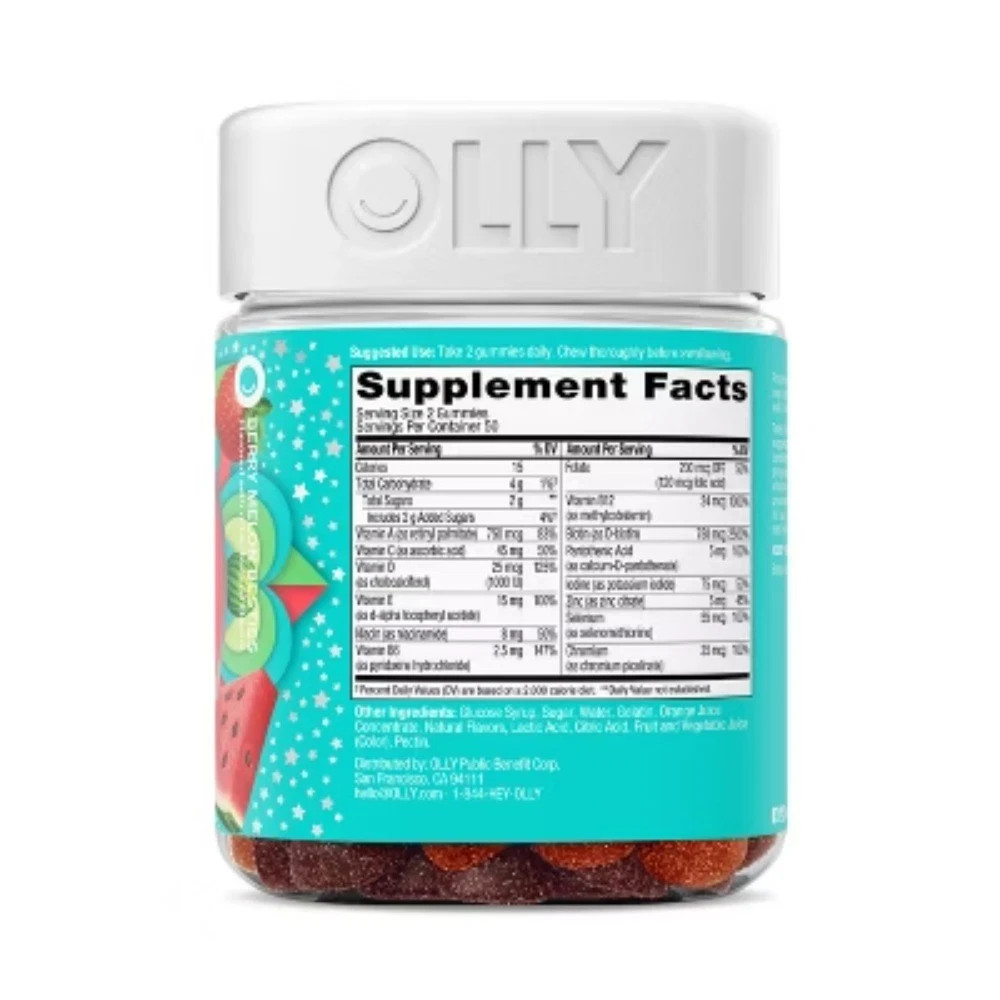 OLLY Teen Girl Multivitamin Gummies EXP 07/2026