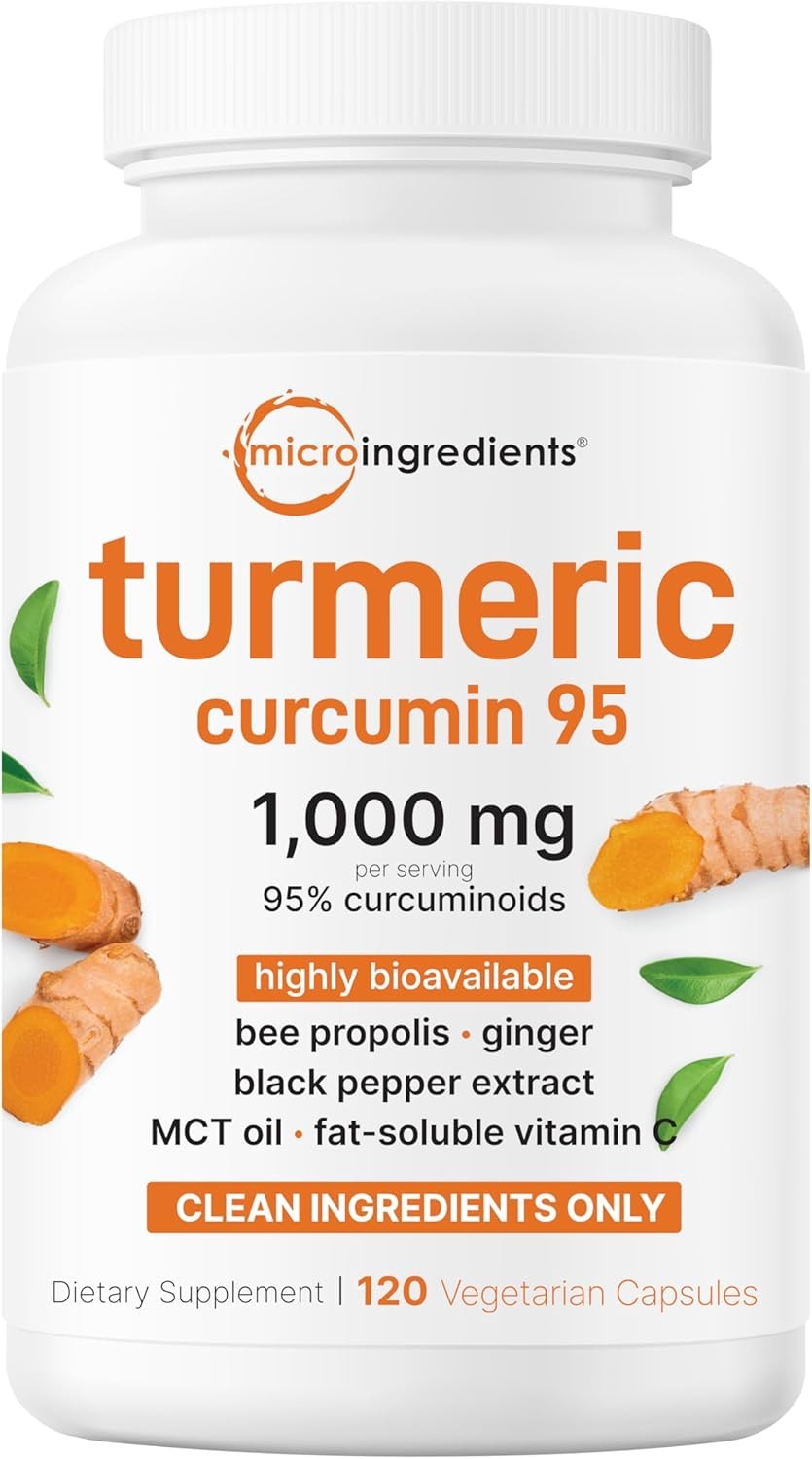 Micro Ingredients Turmeric Curcumin 95 2-Pack 1000mg Black Pepper 240 Capsule