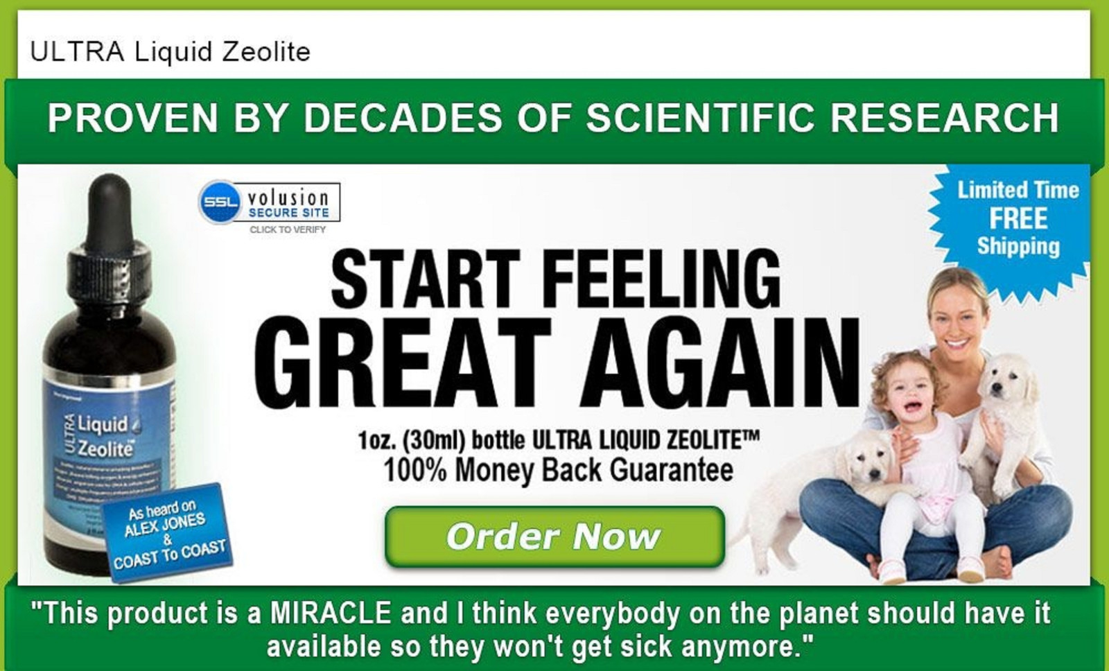 Liquified Zeolite Liquid Natural Detox Extra Strength 4pk + 2 FREE exp 10/27