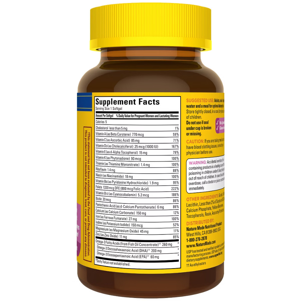 Nature Made Prenatal with Folic Acid + DHA, Prenatal Vitamin