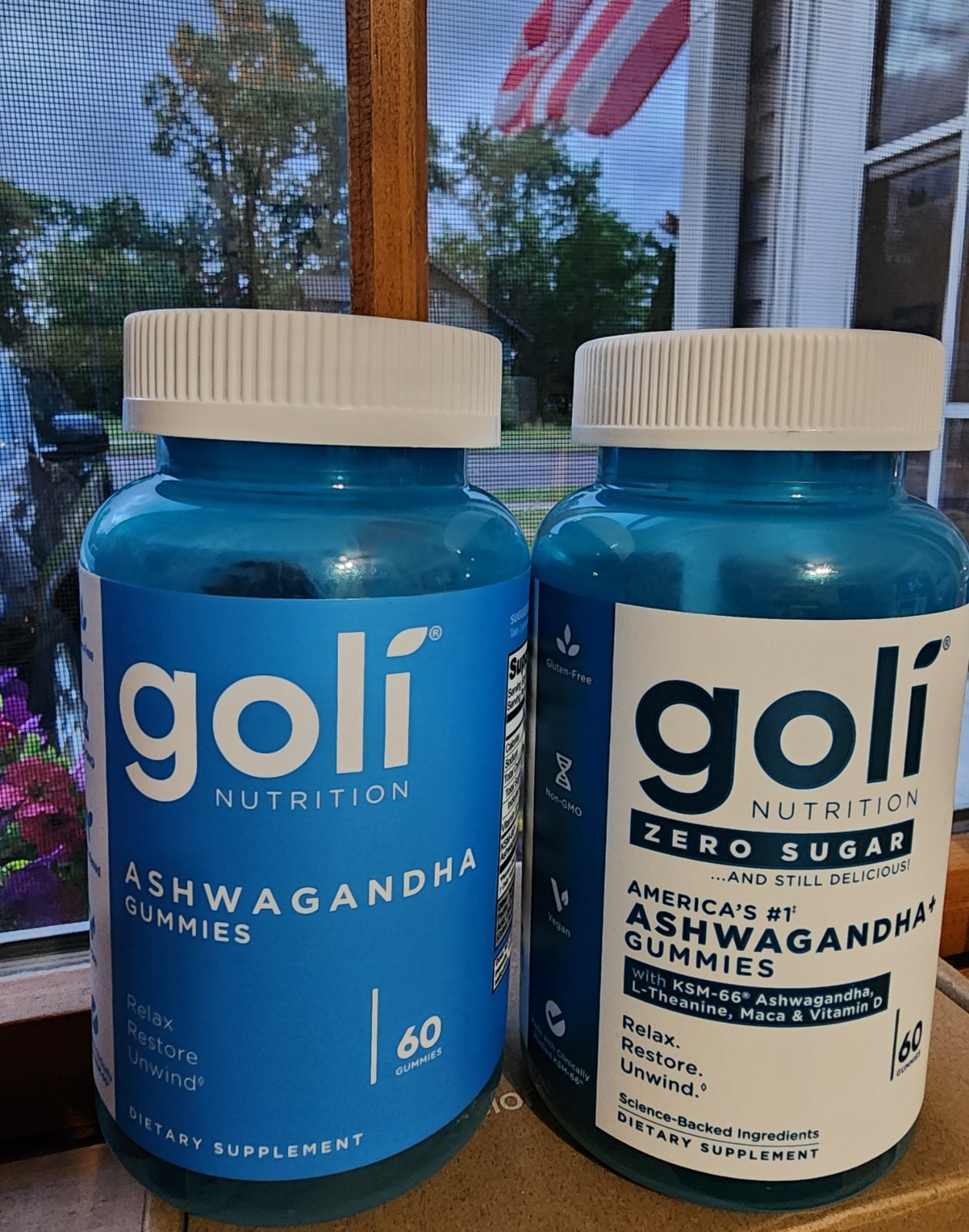 2 Goli Nutrition- Ashwagandha Gummies- 60 Count BRAND NEW & SEALED- See Descrip