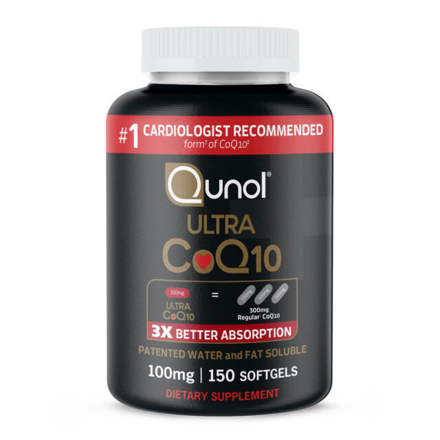 NEW Qunol Ultra CoQ10 100 mg., 180 Softgels. Exp. 5/2027+