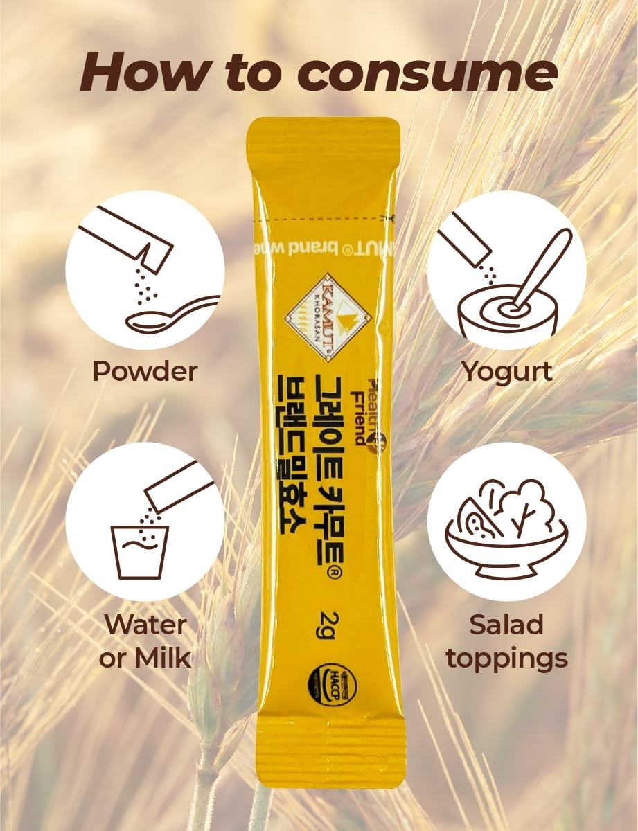 KAMUT Wheat Grain Enzyme Powder – 2g x 30 Sticks – Natural Digestive Support