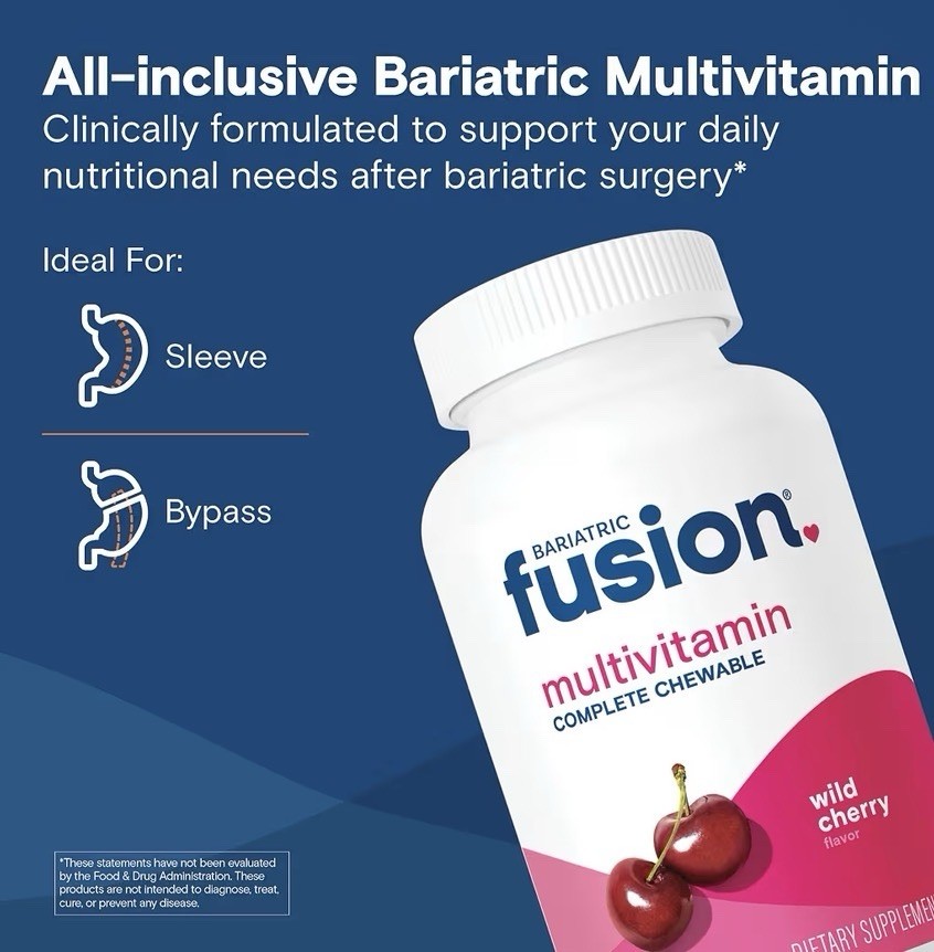 Bariatric Fusion Multivitamin Complete Chewable Tablets Wild Cherry 120