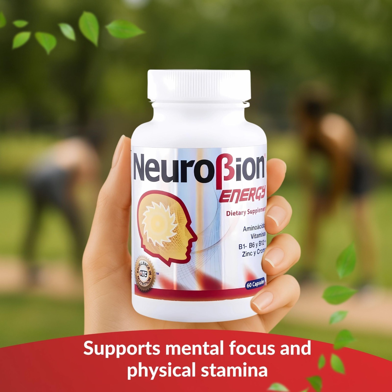 60 Caps Neurobion Energy – Amino Acids & Vitamins B1 B2 B6 B12 – Boost Brain Ale