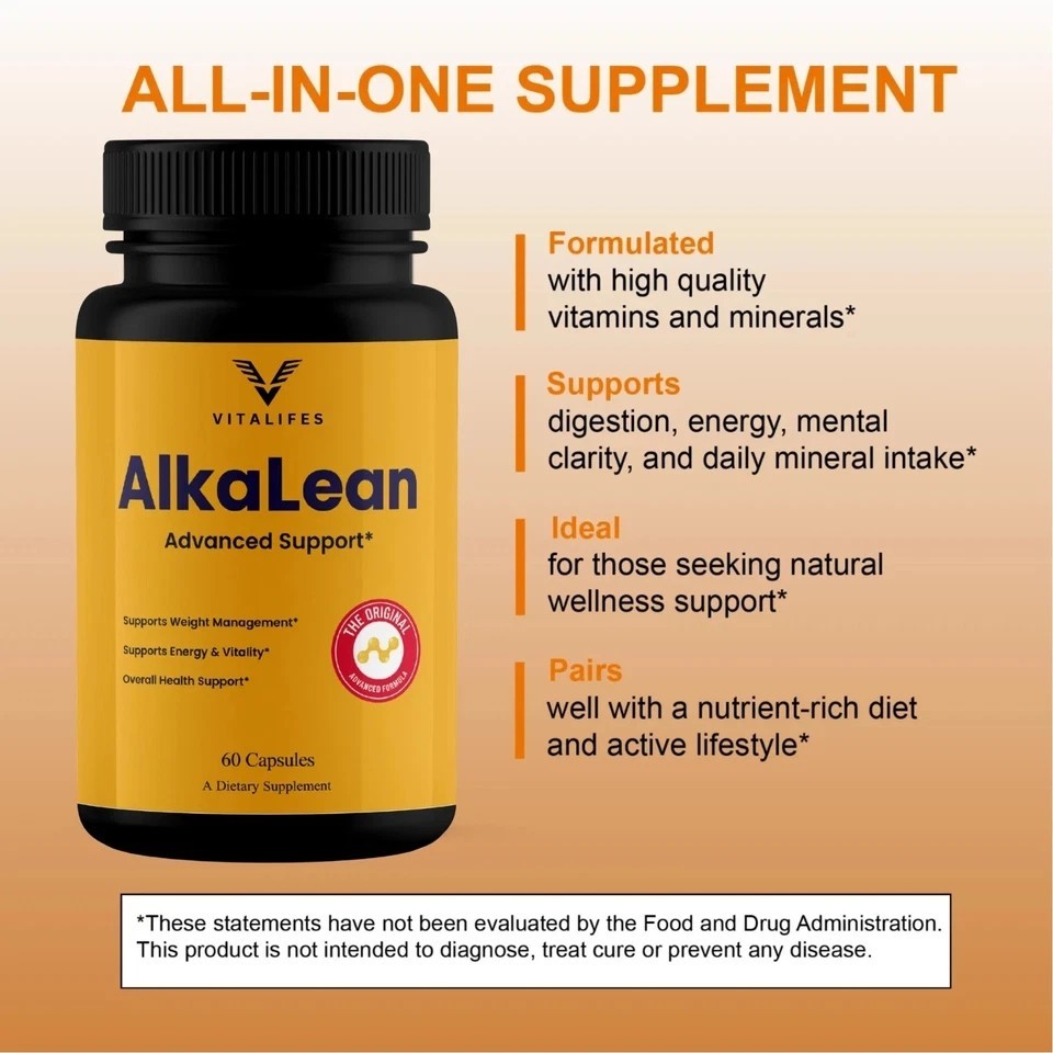(5 pack) AlkaLean Weight Management Support, Alka Lean Advanced (300 Capsules)