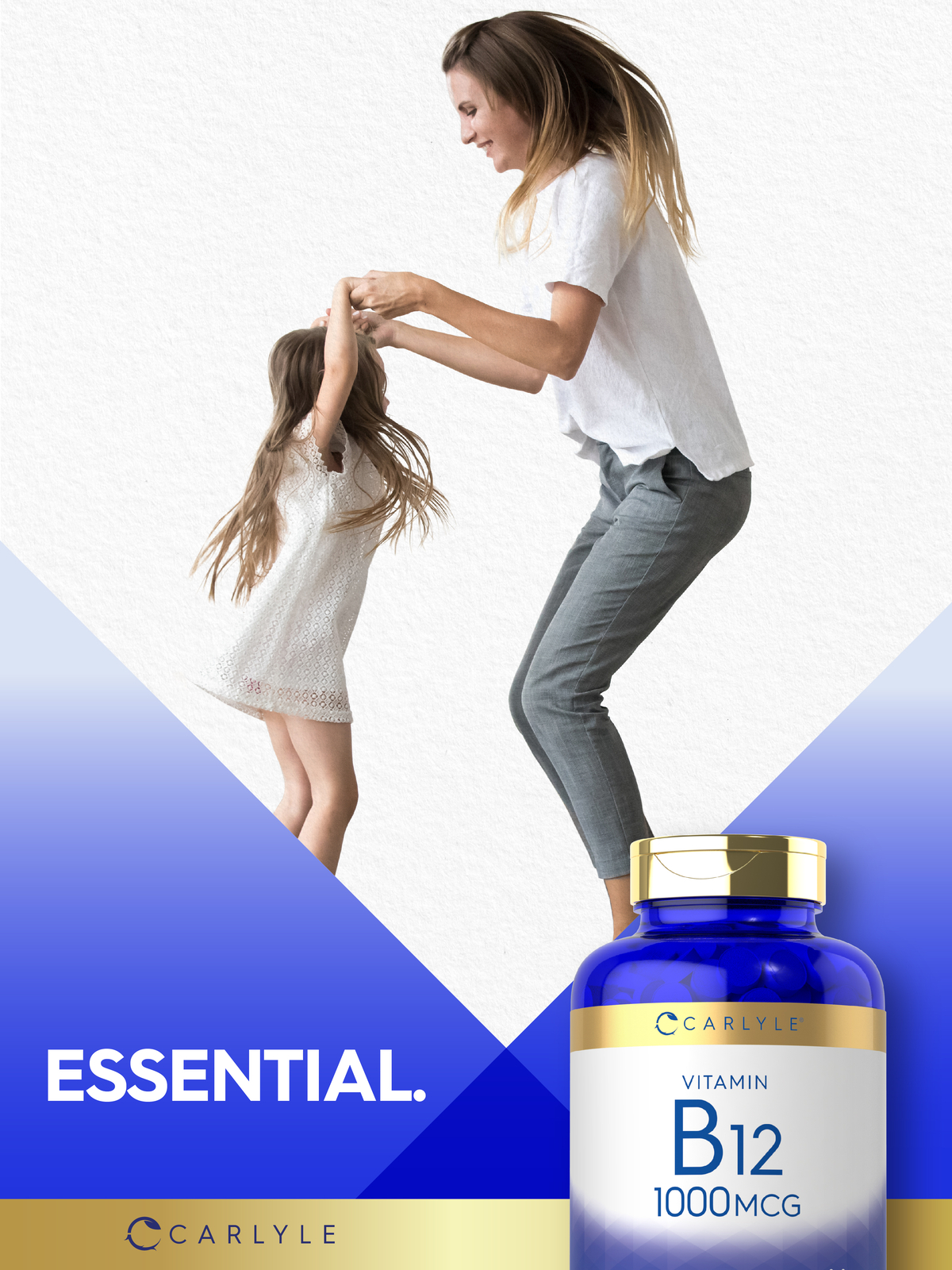 Vitamin B12 1000 mcg | 400 Tablets | Vegetarian, Non-GMO | by Carlyle