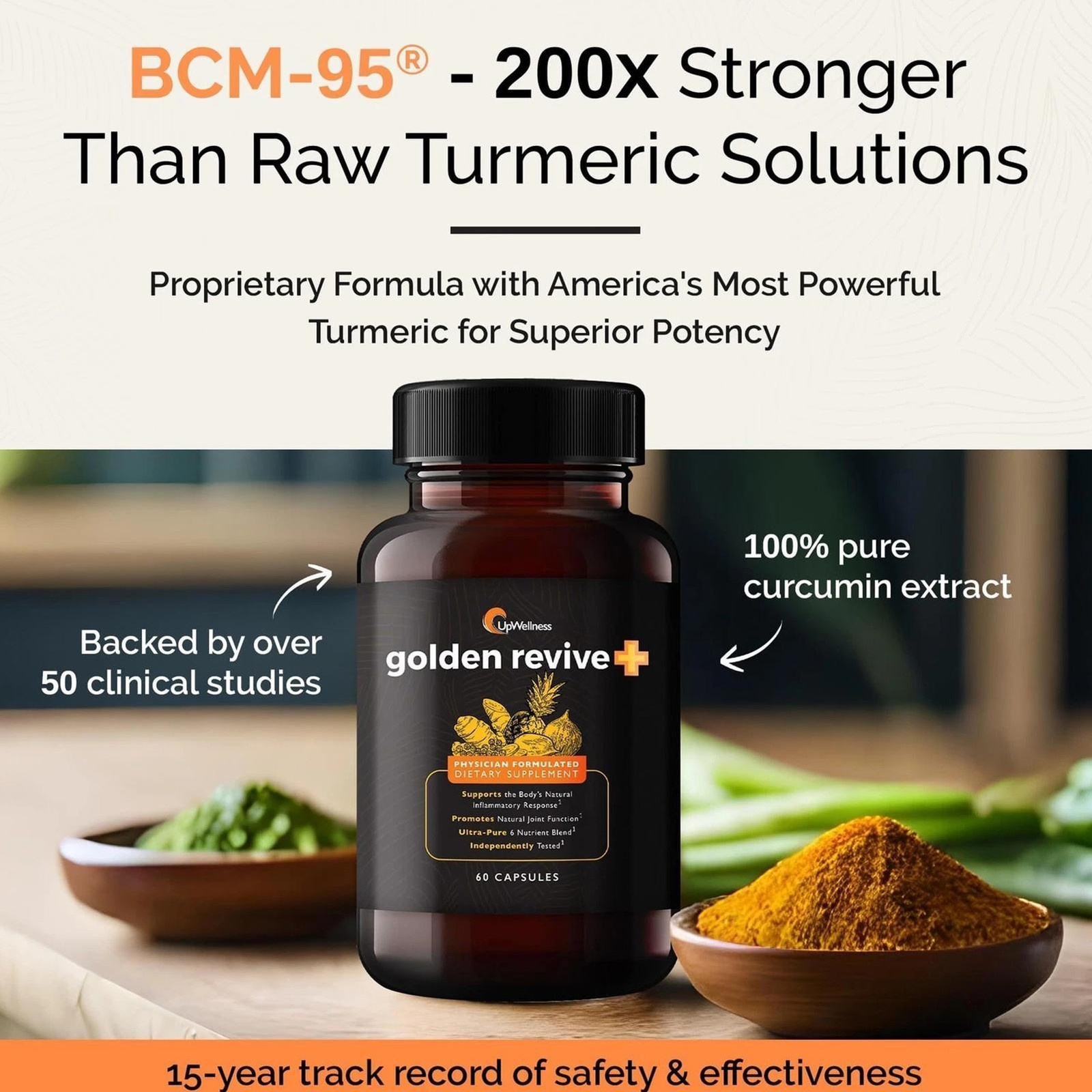 UpWellness Golden Revive+ Joint Support 60ct 1 Month Supply