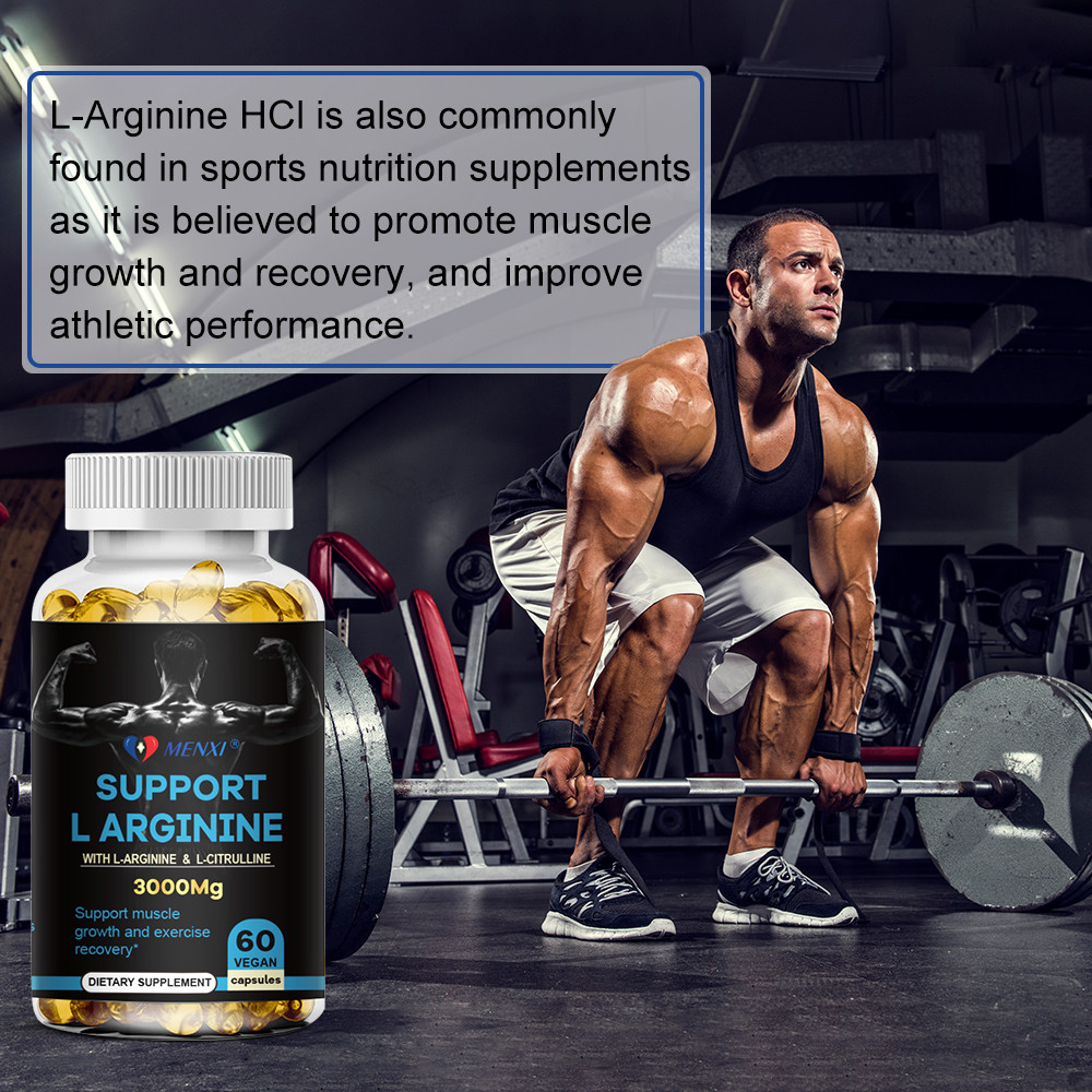 L-Arginine 3000mg Nitric Oxide Testosterone Booster, Energy Support Capsules USA